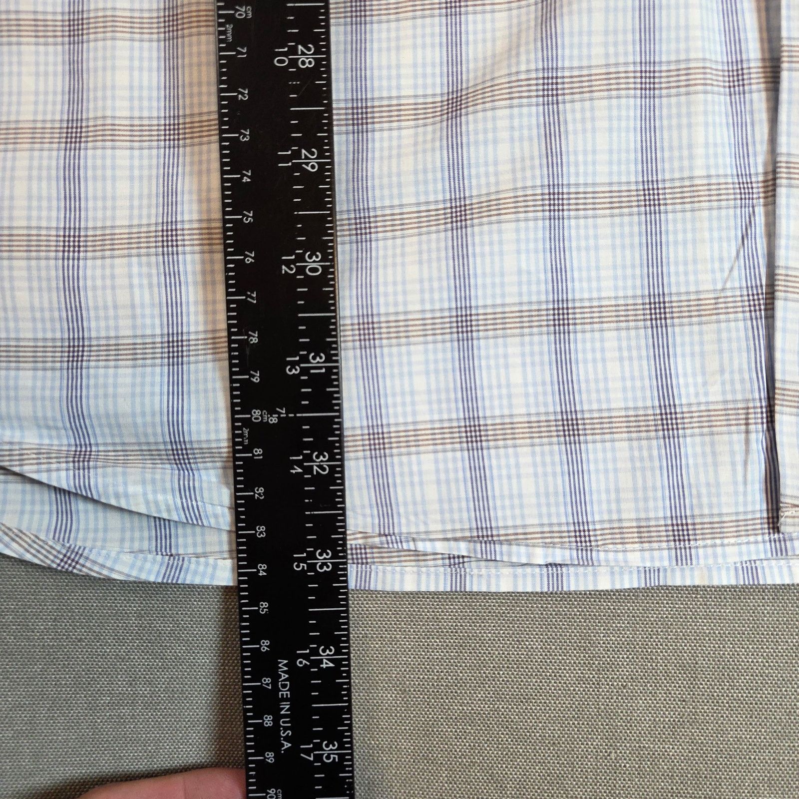 Peter Millar Peter Millar XL Cotton Plaid Button Down Shirt Size US XL / EU 56 / 4 - 6 Thumbnail