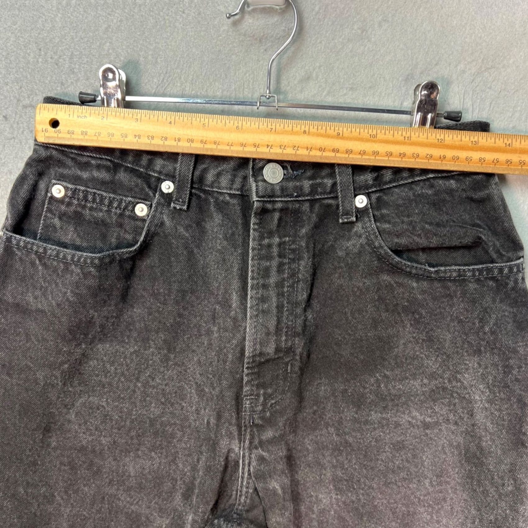 Gap VINTAGE Gap Womens 26 x 28 Classic Fit Black Denim High-Waisted Tapered Jeans Shirt Womens XS? Size 26" / US 2 / IT 38 - 5 Thumbnail