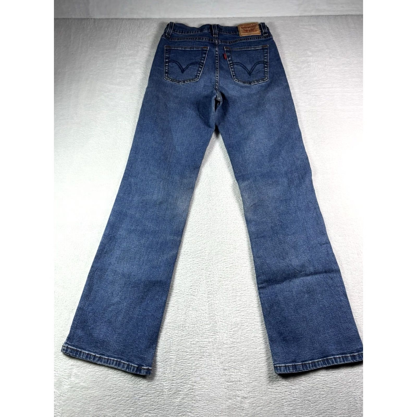 Levi's Levi's 512 Jeans Women's Slim Straight Blue Cotton Denim 8 Regular Button Zipper 5-Pocket Design Size 30" / US 8 / IT 44 - 2 Thumbnail