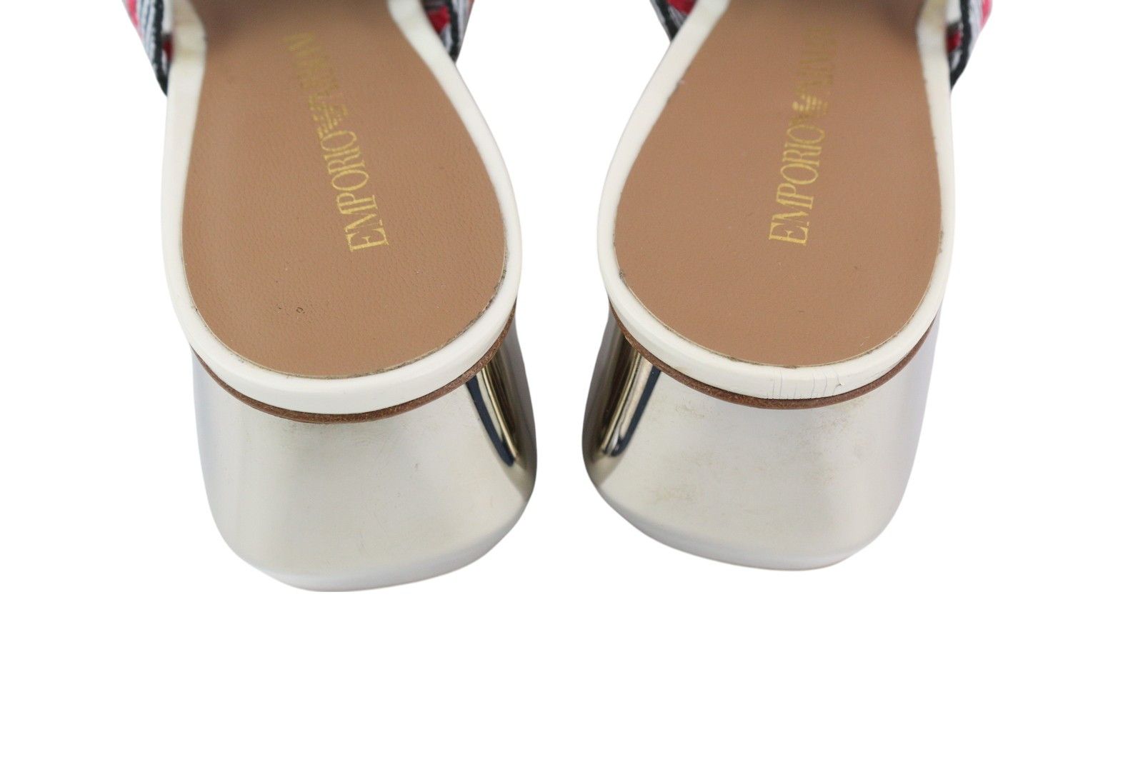Emporio Armani X3P682 EU37 Colourful Slip On Shiny Sandals 84802 Size US 6 / IT 36 - 6 Thumbnail