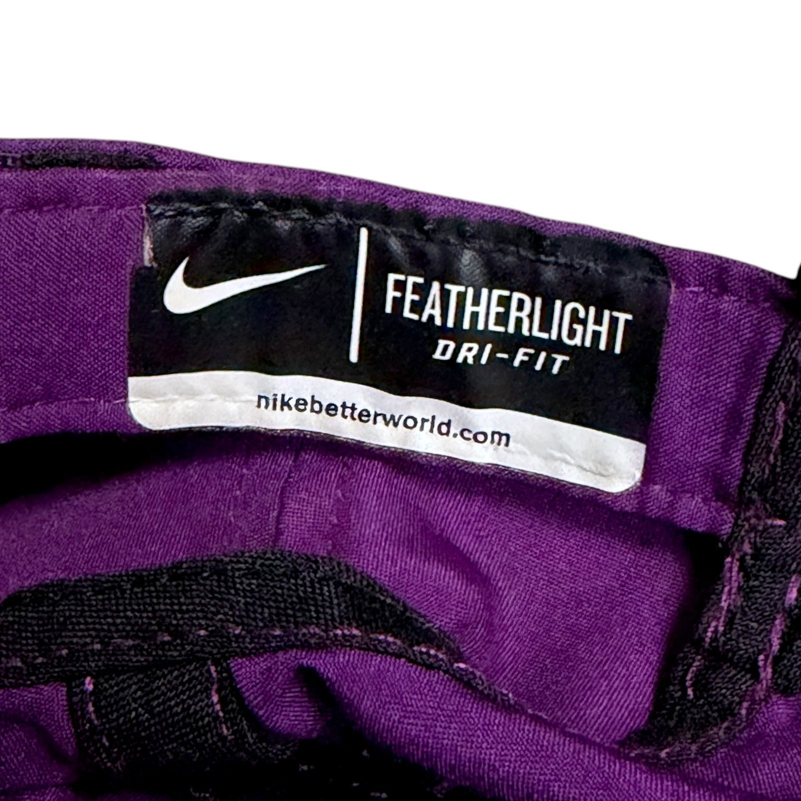 Nike Nike Featherlight Dri-FIT Running Cap Hat Purple Black Size ONE SIZE - 7 Thumbnail