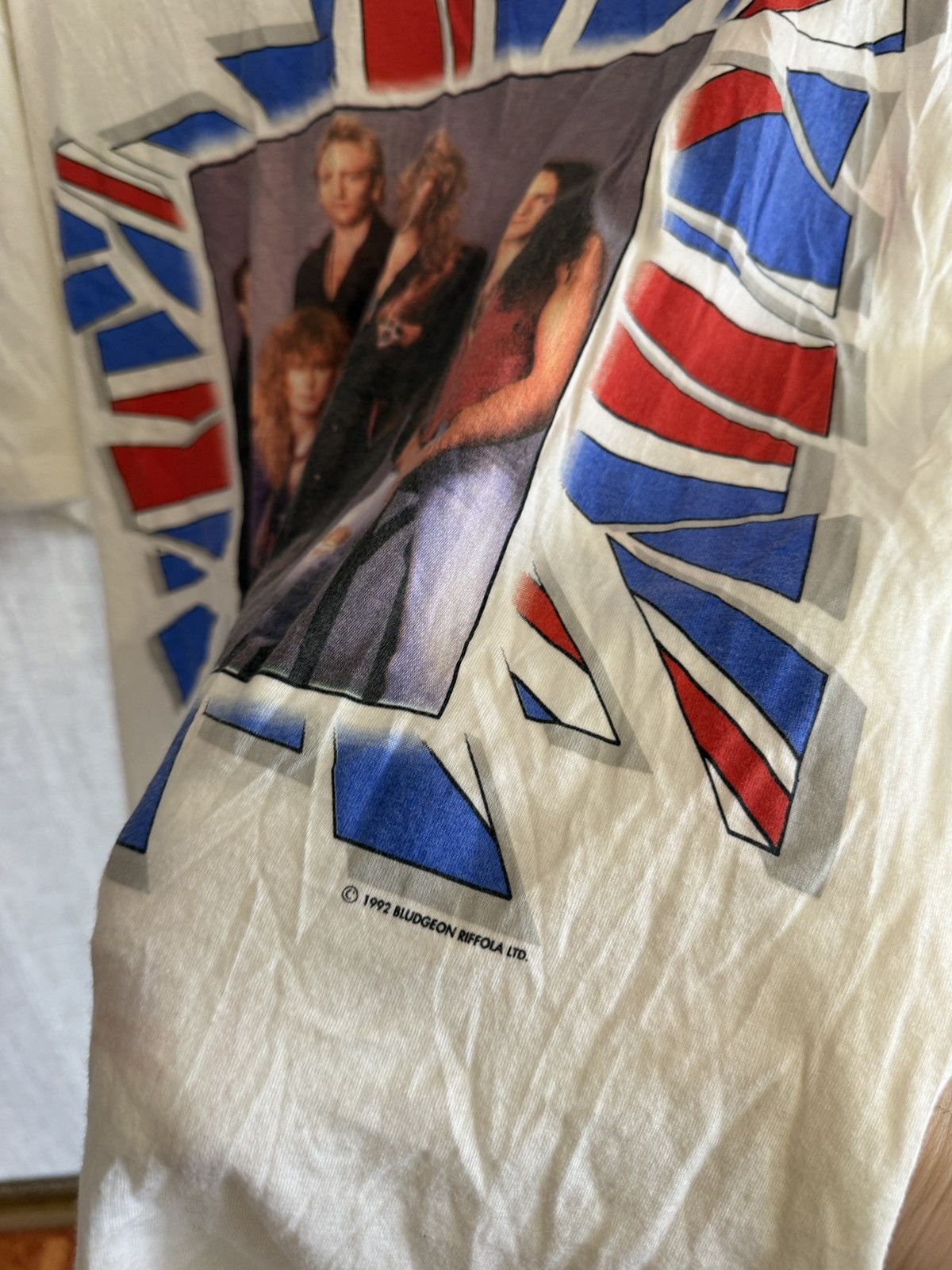 Band Tees Vintage Def Leppard 1992 The 7-Day Weekend Tour Rock T Shirt Size US XL / EU 56 / 4 - 3 Thumbnail