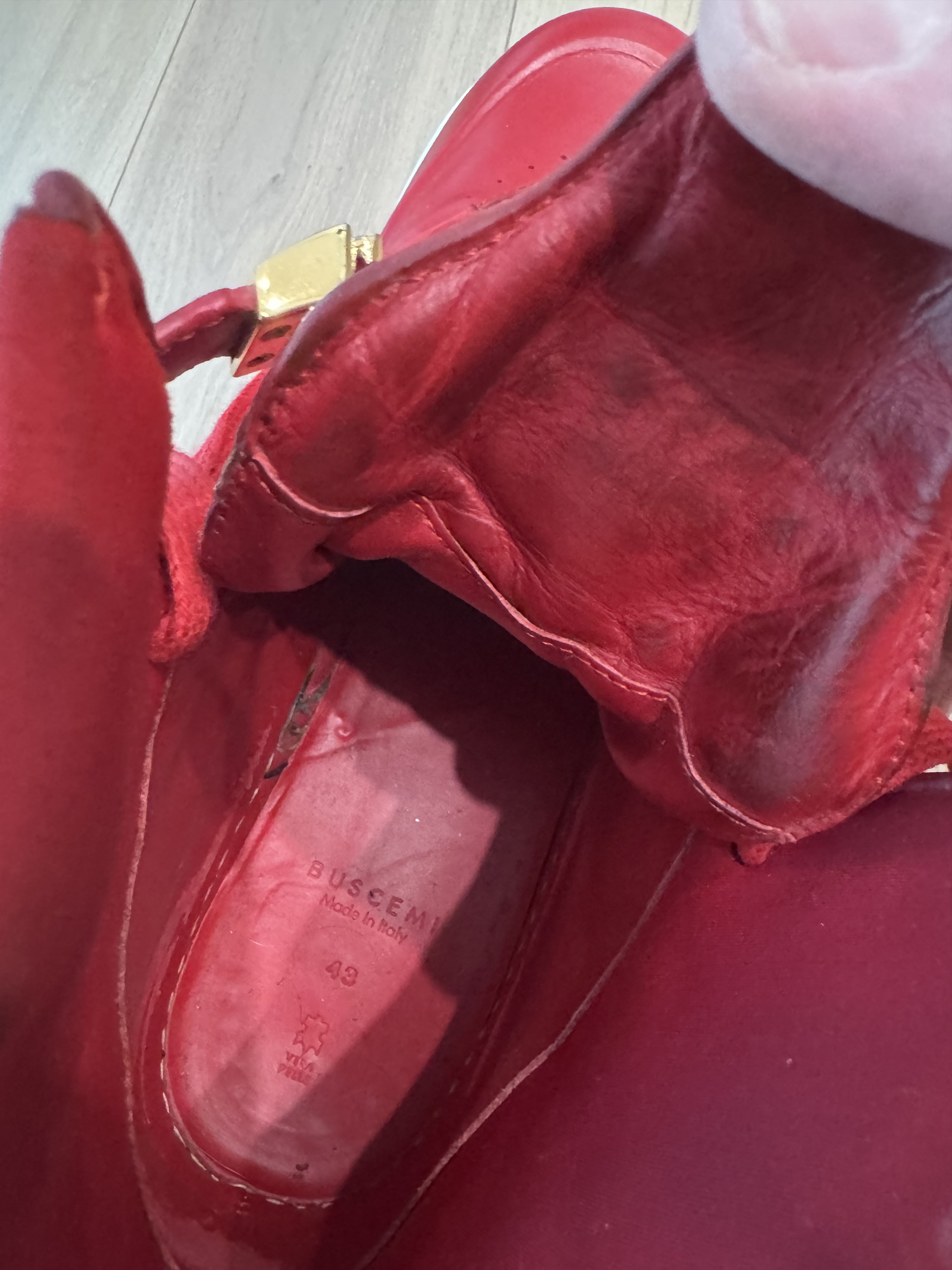 Buscemi Buscemi B Court Red High Top Red Sneaker US 10 Size US 10 / EU 43 - 14 Thumbnail