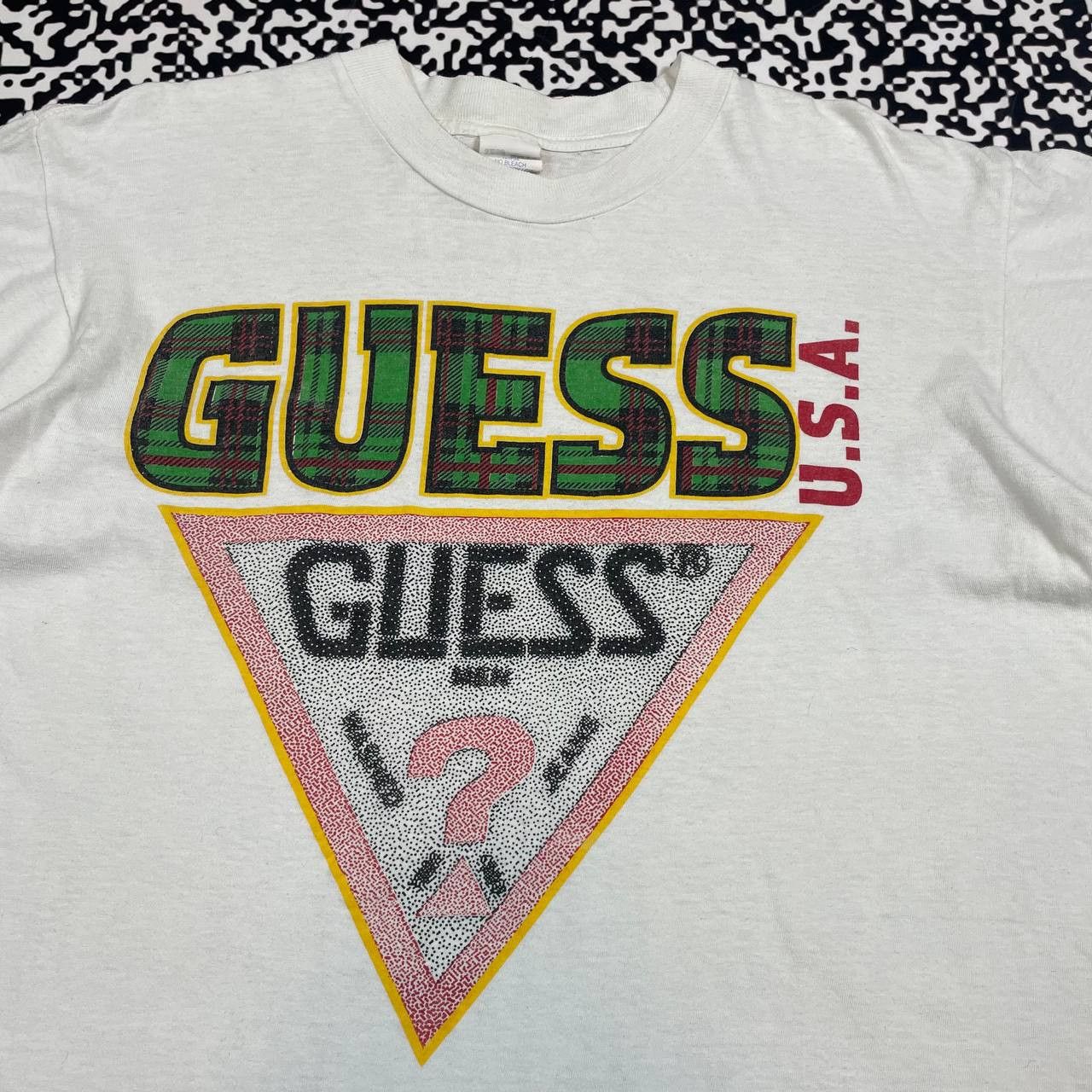 Guess Vintage 90s GUESS Big Logo Retro Rare Single Stitch T-shirt Size US M / EU 48-50 / 2 - 6 Thumbnail