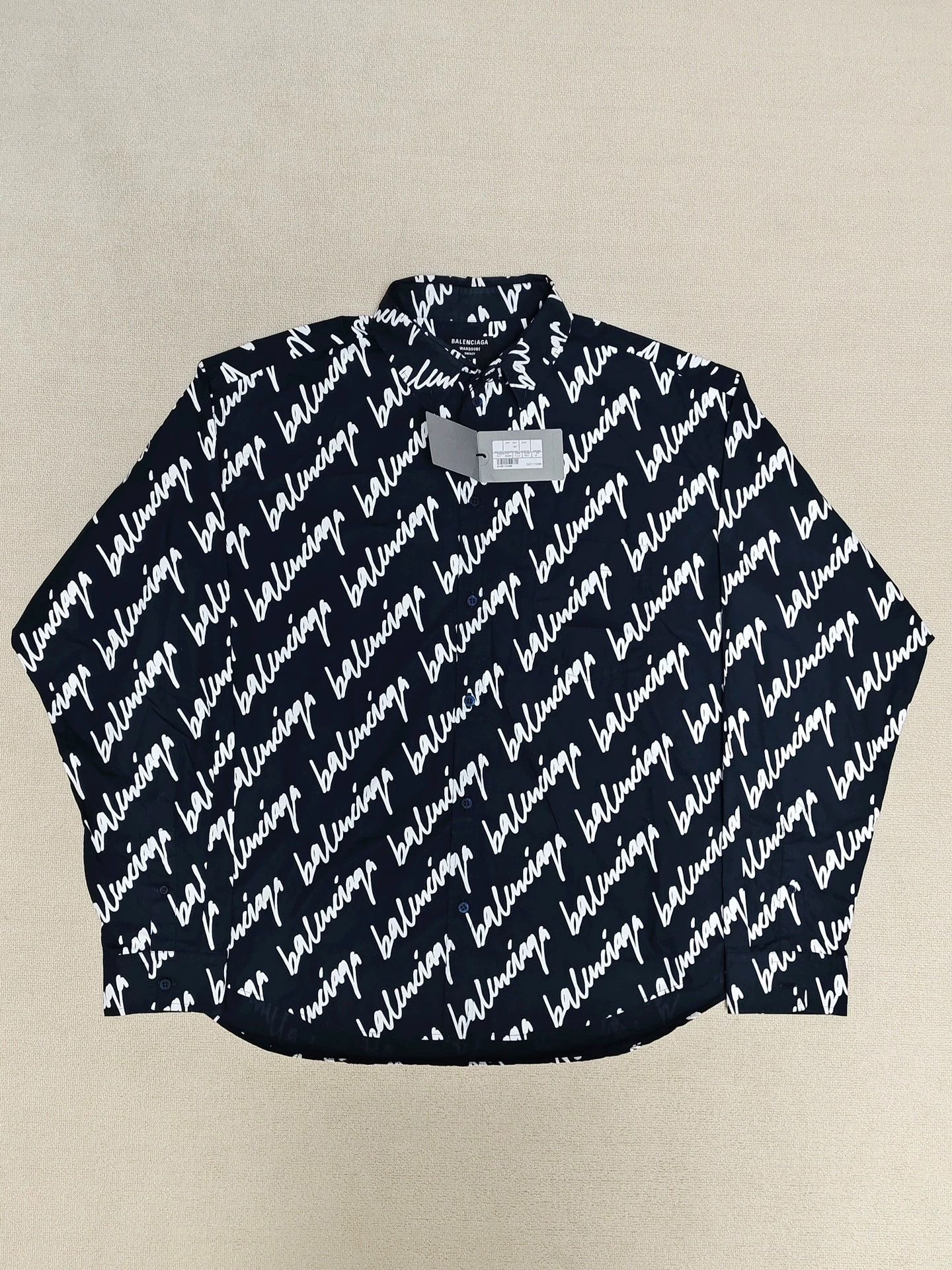 Balenciaga Balenciaga 23ss full print barrage blue long sleeved shirt Size US XS / EU 42 / 0 - 1 Thumbnail