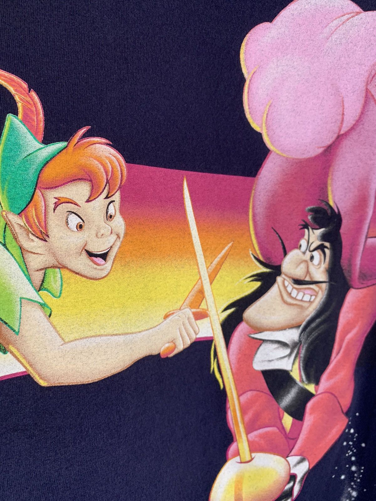 Disney × Vintage *RARE* Vintage Peter Pan Captain Hook Walt Disney T-Shirt Size US M / EU 48-50 / 2 - 3 Thumbnail