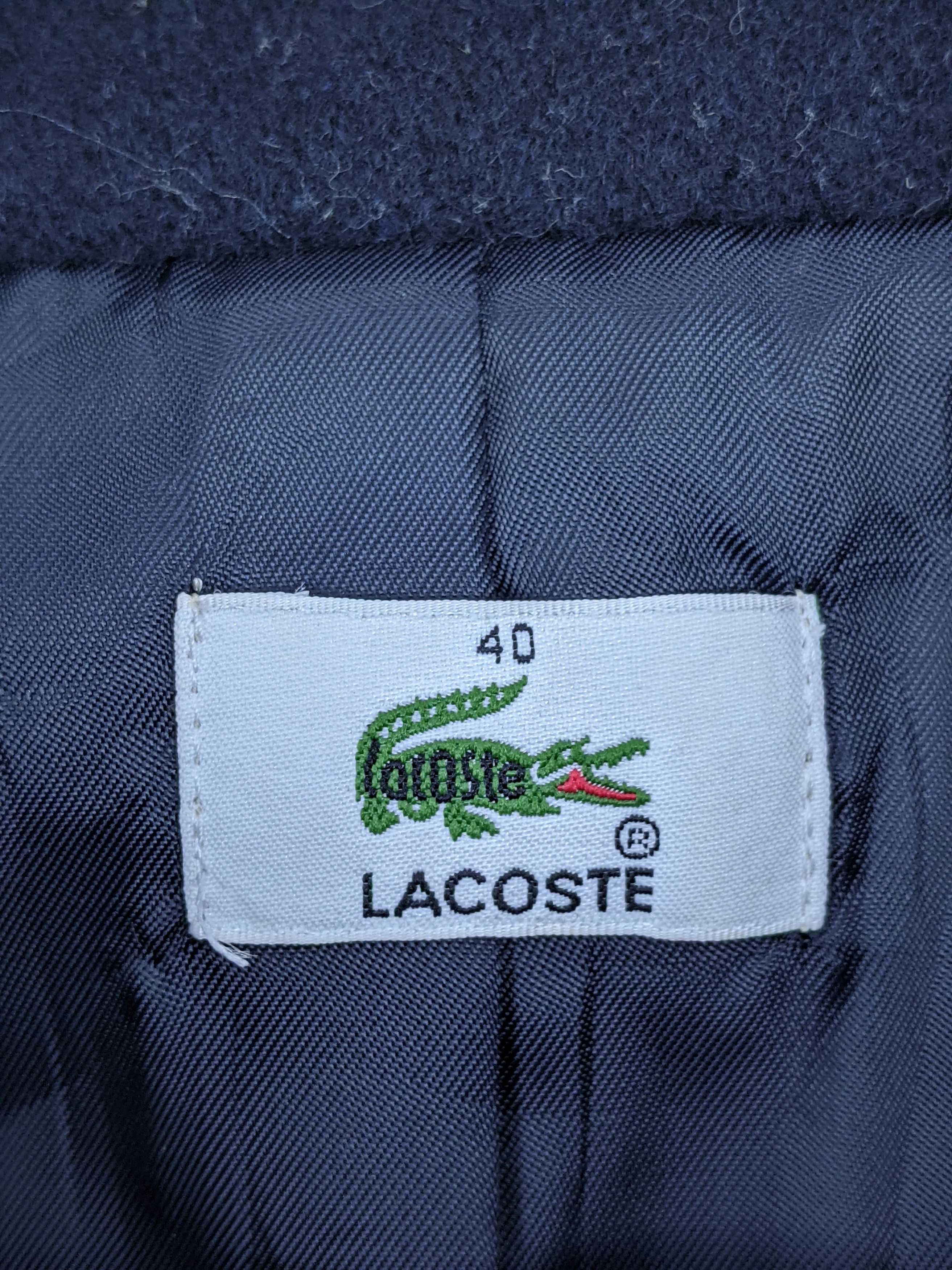 Lacoste Vintage Lacoste Wool Peacoat Blazer Jacket MJ0109Z Size US XXS / EU 40 - 5 Thumbnail
