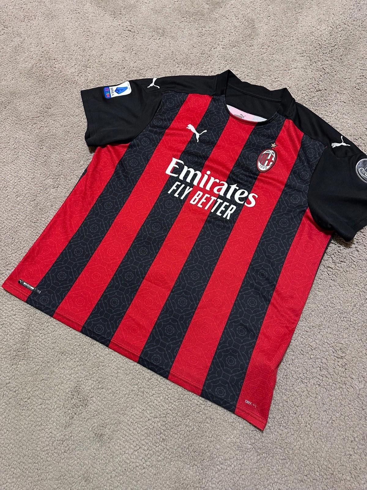 Puma #11 Ibrahimovic Ac Milan2020/21 Football Shirt Soccer Jersey Size US XXL / EU 58 / 5 - 2 Thumbnail