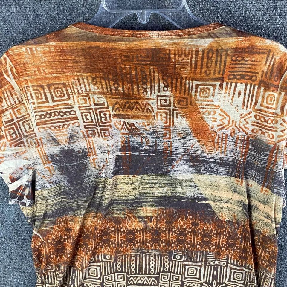 Chicos Chico's Top Women's Size 3 Half Sleeve 100% Polyester Adults Size ONE SIZE - 7 Thumbnail