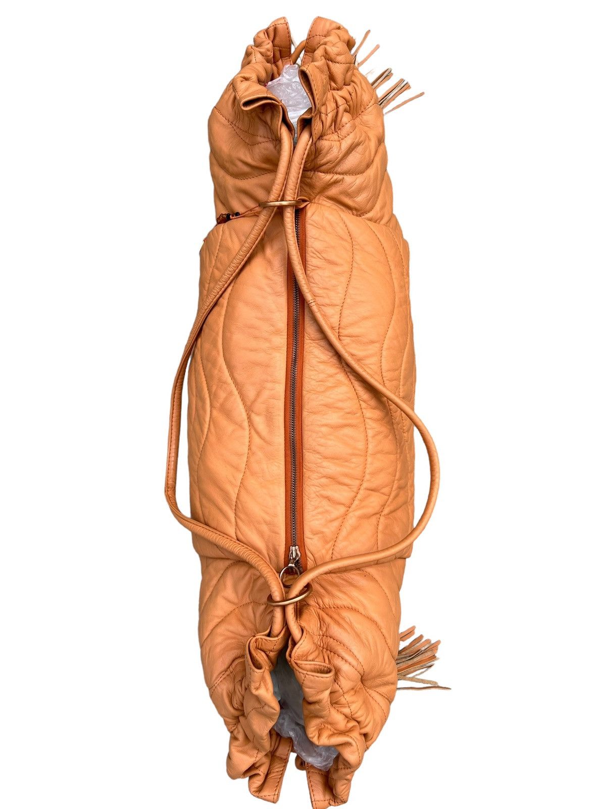 Japanese Brand × Leather Hyde Sacha Knight Quilt Puffer Large Leather Bag Size ONE SIZE - 19 Thumbnail