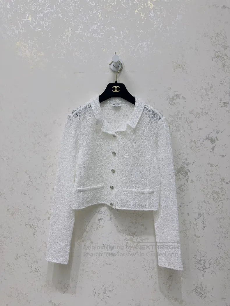 Chanel Chanel 24 spring and summer beautiful white sequin camelia Size XS / US 0-2 / IT 36-38 - 1 Thumbnail