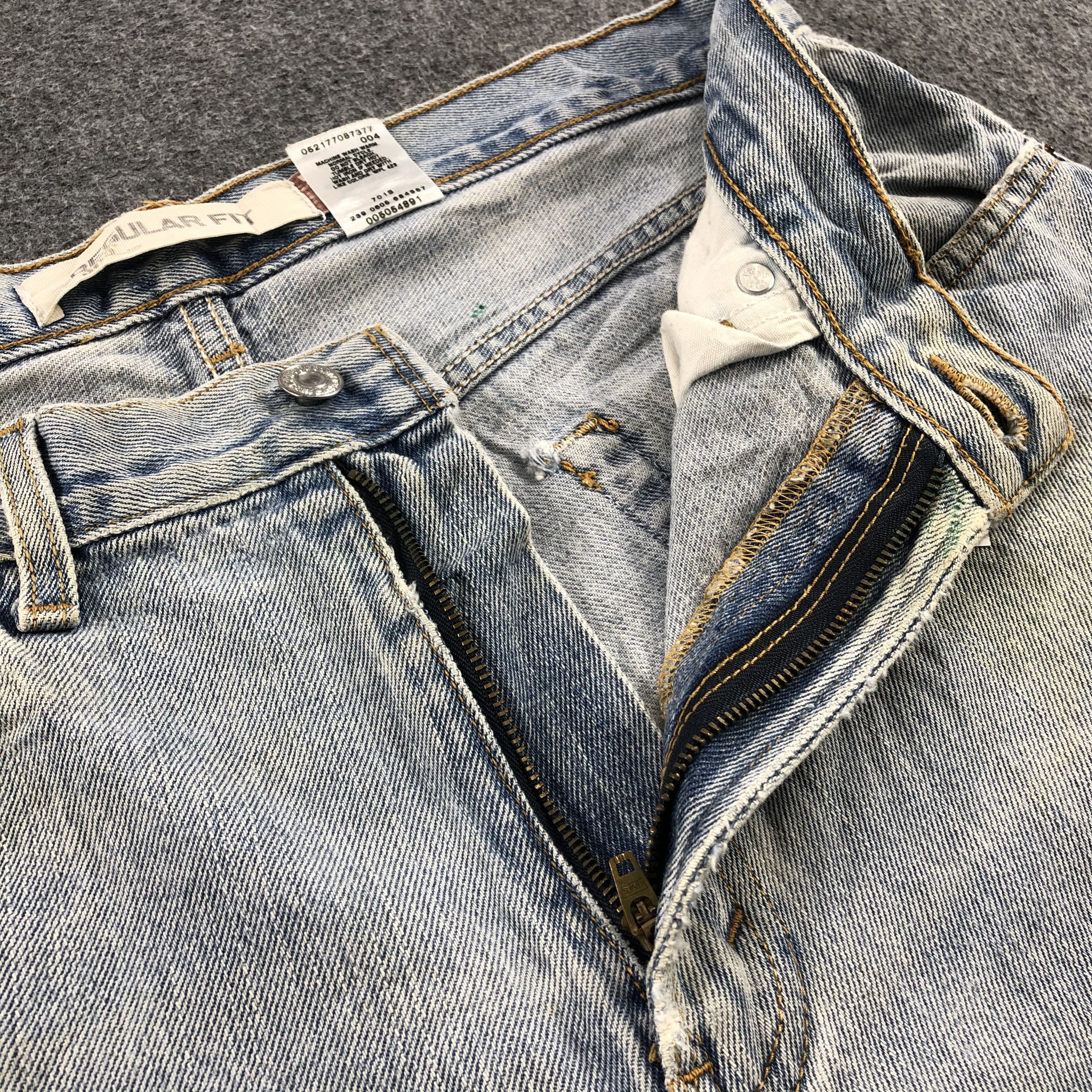 Levi's Vintage Levis Jeans Lot 505 Light Washed Denim-J970 Size US 33 - 8 Thumbnail