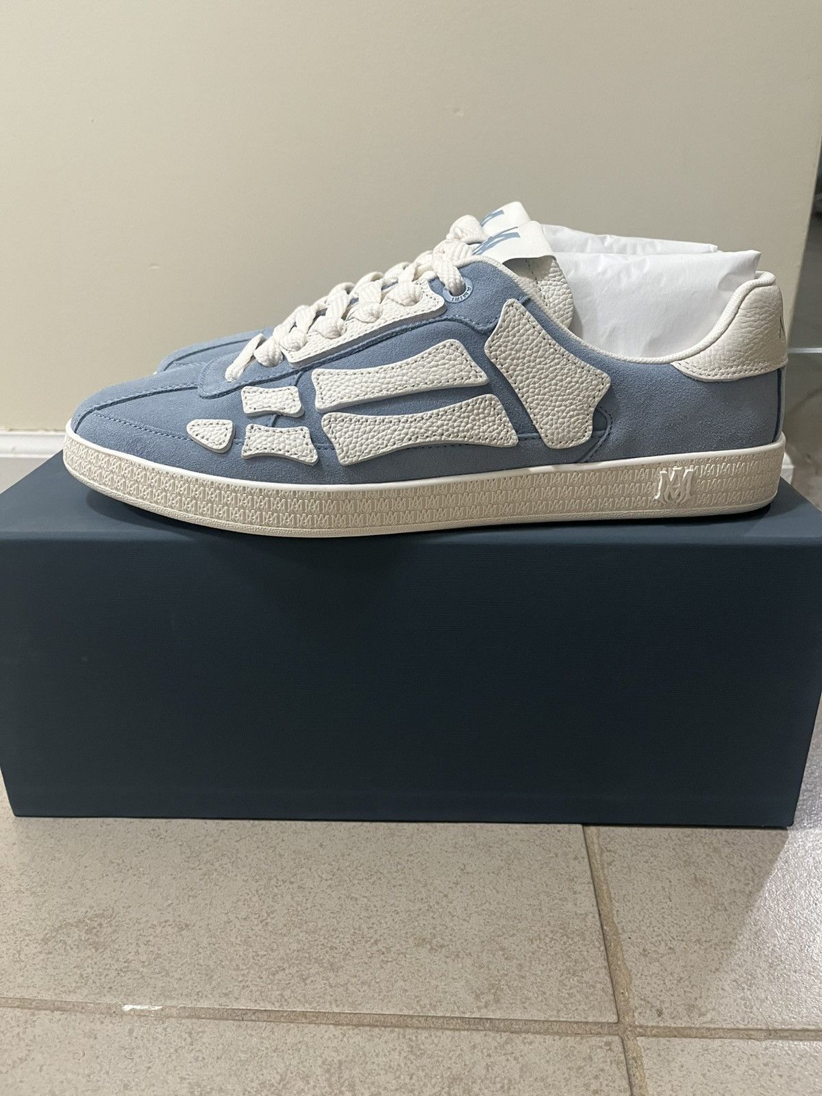 Amiri Amiri Pacific Bones Sneakers Sz 44(11us) Size US 11 / EU 44 - 2 Thumbnail