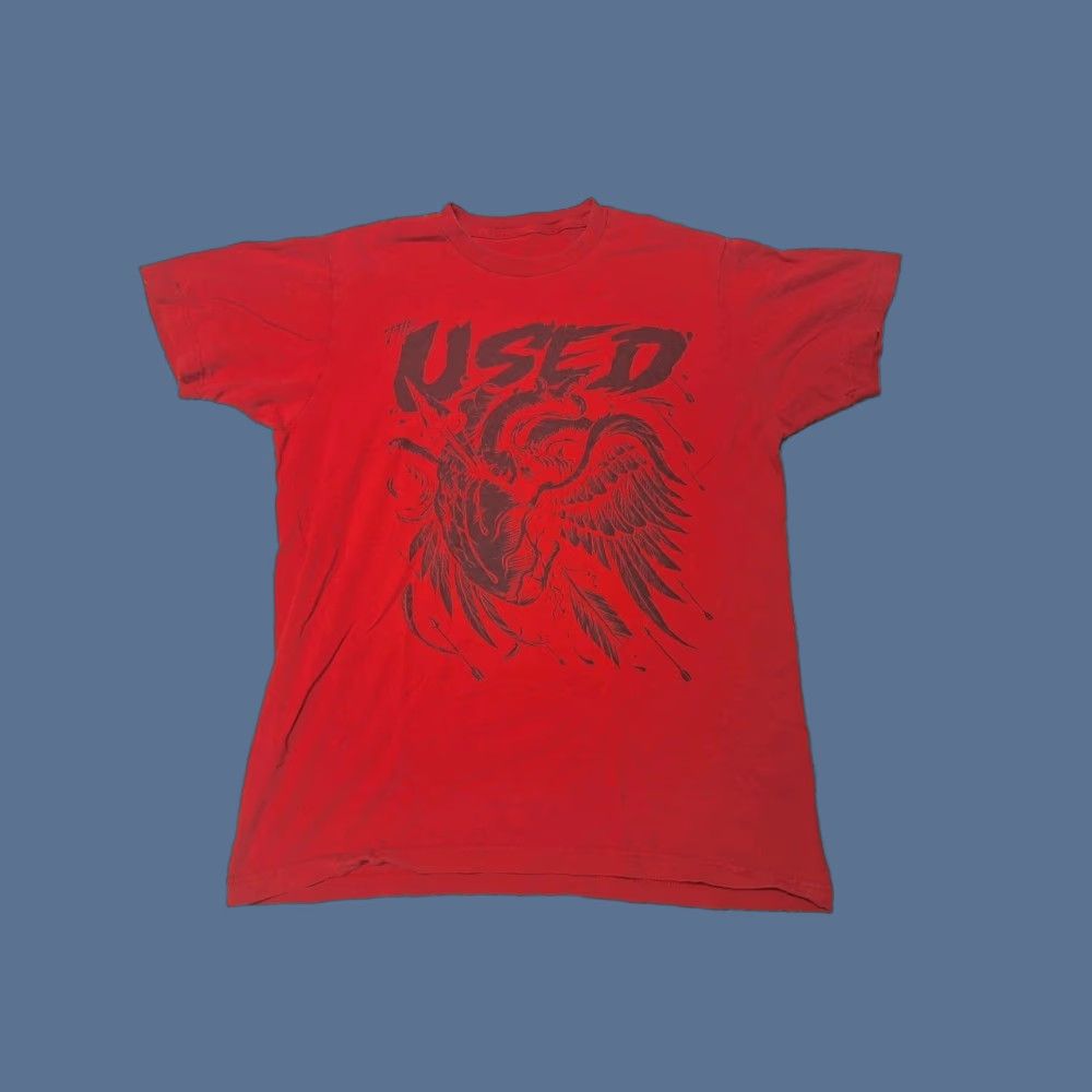 Anvil VINTAGE The Used Band T Shirt Distressed Emo M Red Tour Retro Y2K Size US M / EU 48-50 / 2 - 1 Thumbnail