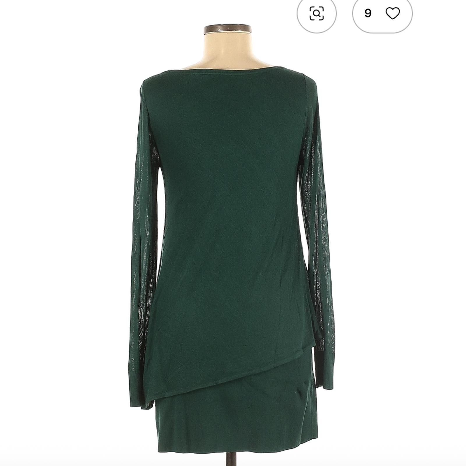 green dress white house black market Size 2- White House Black Market brand dress – Redress It