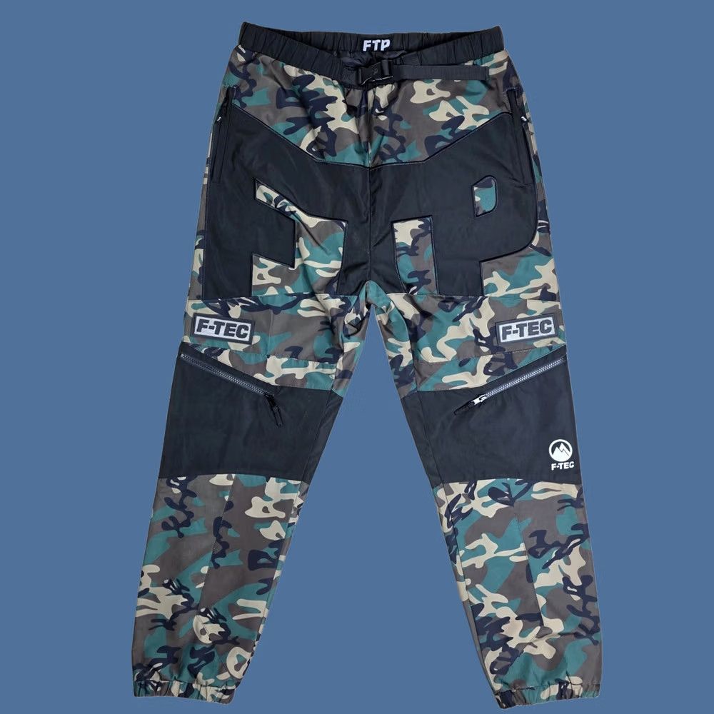 Vintage FTP F-Tec Woodland Camo Snow Pants Water Repellant Streetwear Men's XL Size US 36 / EU 52 - 1 Thumbnail