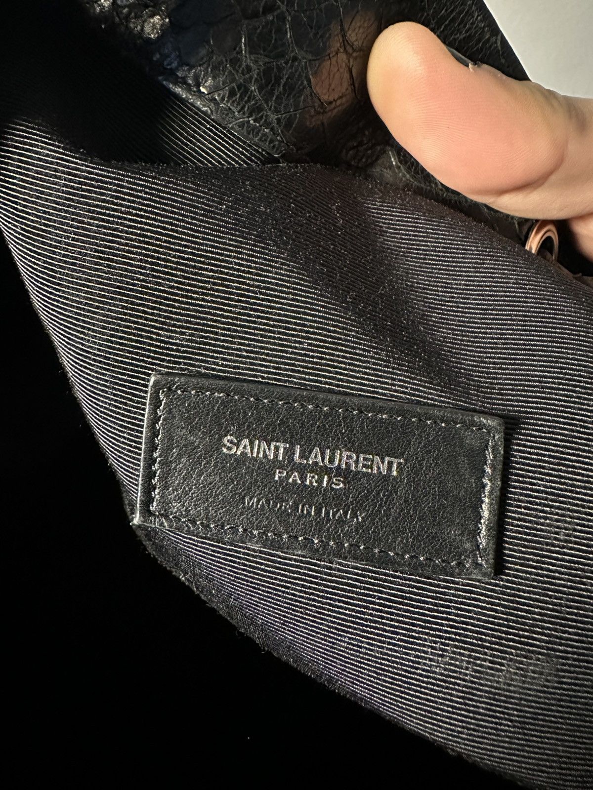 Saint Laurent Paris Saint Laurent Paris python bucket bag Size ONE SIZE - 12 Thumbnail