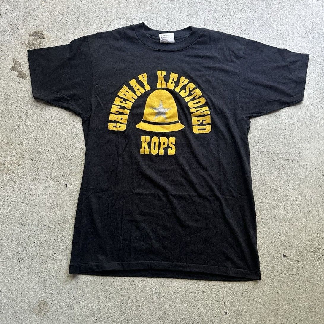 Hanes × Vintage Gateway Keystoned Kops T-Shirt Mens Size Large Cops Navy Size US L / EU 52-54 / 3 - 1 Thumbnail