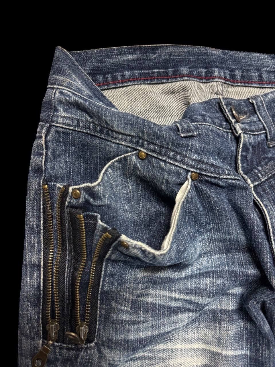 Other RARE Vintage Japanese Avail Jean Multizipper Pocket Mudwash Size US 29 - 8 Thumbnail