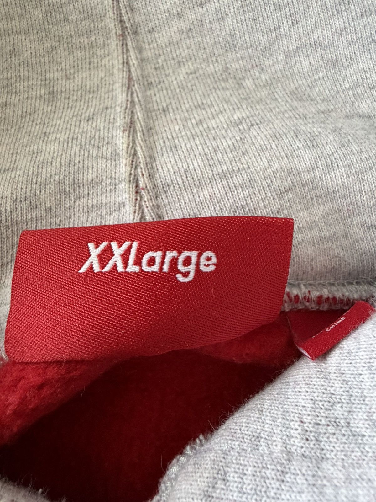 Supreme Grey and red Supreme Hoodie Size US XXL / EU 58 / 5 - 6 Thumbnail