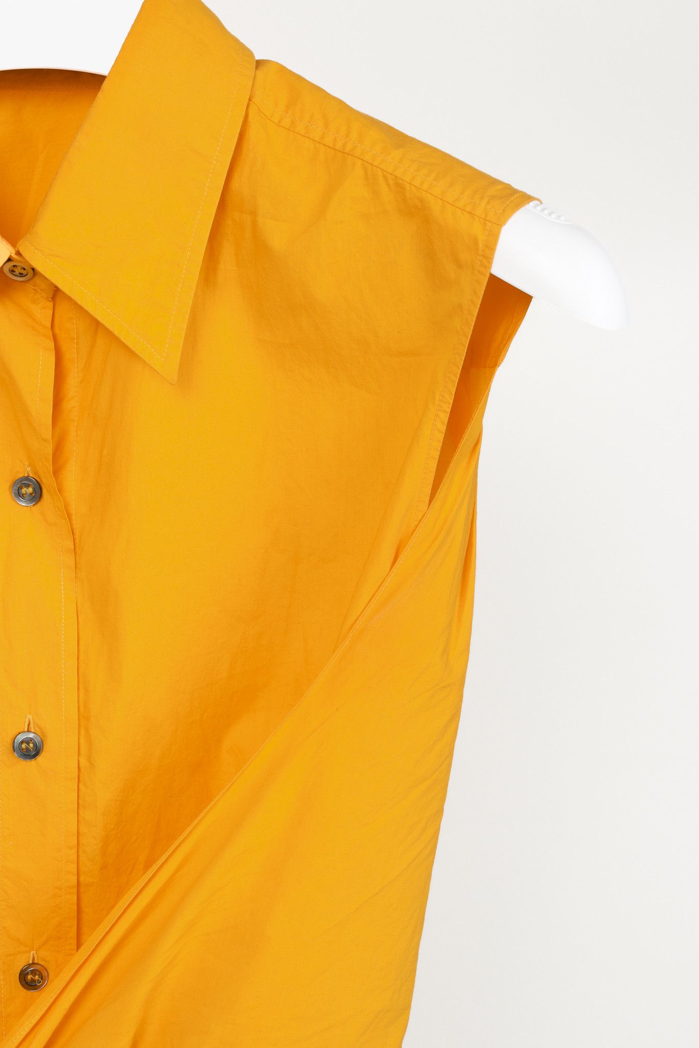 SOFIE D'HOORE Sofie D'Hoore Orange Button Up Tie Front Shirt Size M / US 6-8 / IT 42-44 - 5 Thumbnail