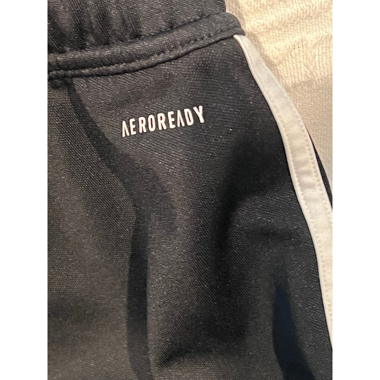 Adidas Adidas Black White Zippered Ankle Joggers Mens Med Size US 34 / EU 50 - 5 Thumbnail
