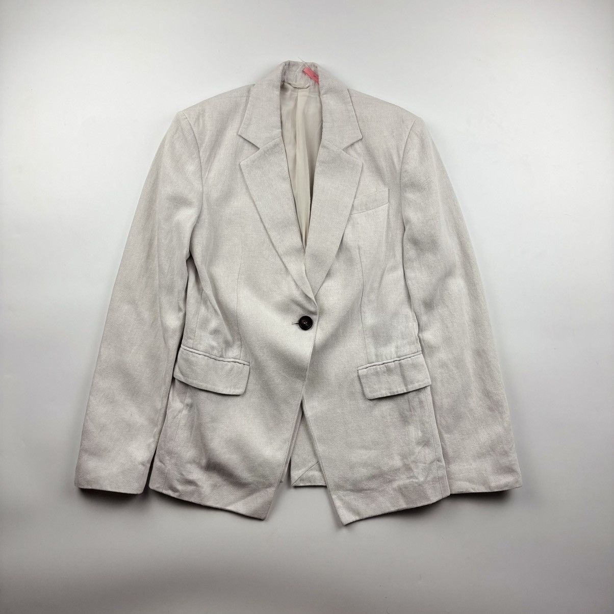 Brunello Cucinelli Brunello Cucinelli Single Breasted Linen Blend Blazer Size S / US 4 / IT 40 - 1 Thumbnail