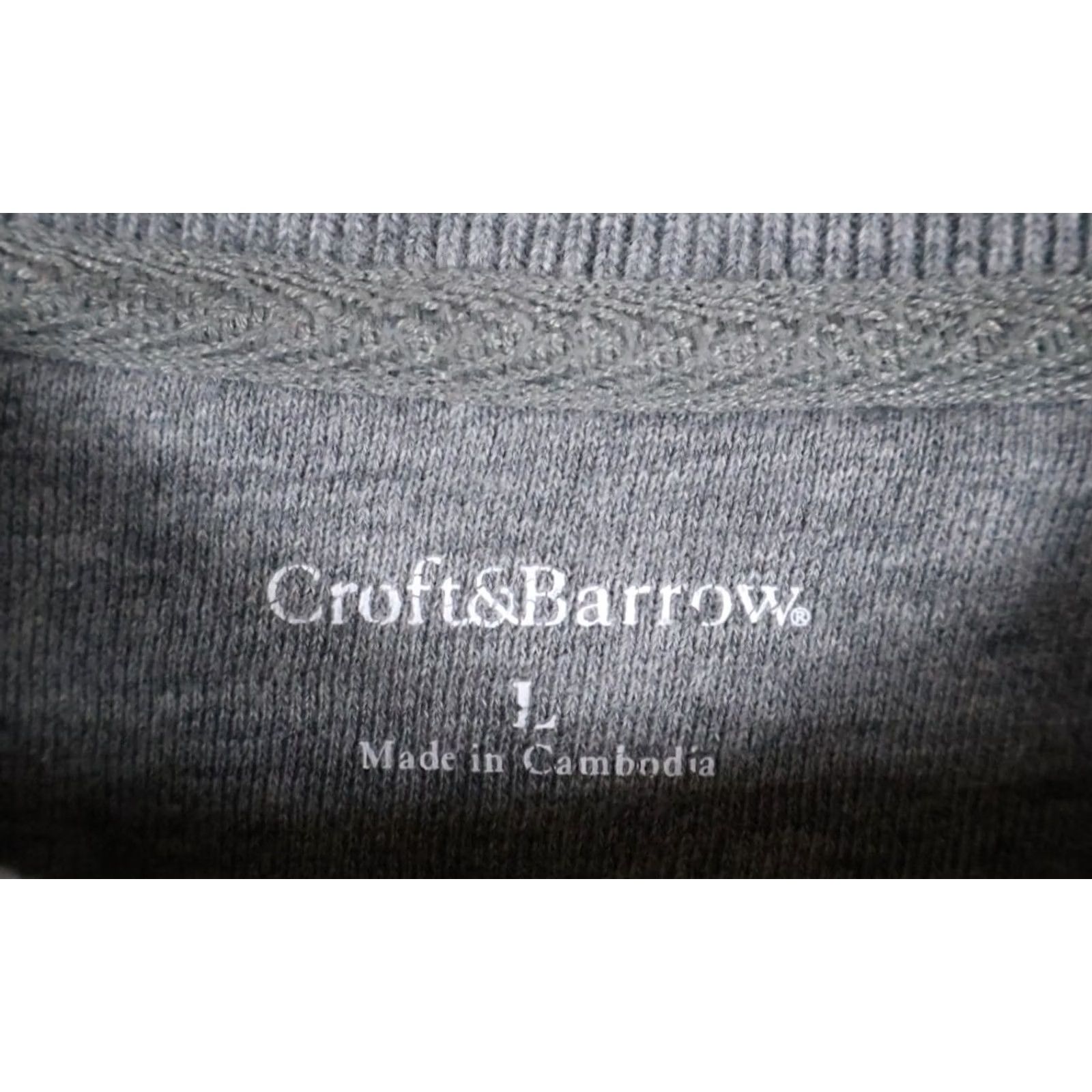 Croft & Barrow VINTAGE Croft & Barrow Embroidered Gone Fishing Sweatshirt Mens Large Heather Gray Crewneck Y2K Nature 90s Fish Outdoor Graphic Print Heavyweight Size US L / EU 52-54 / 3 - 3 Thumbnail