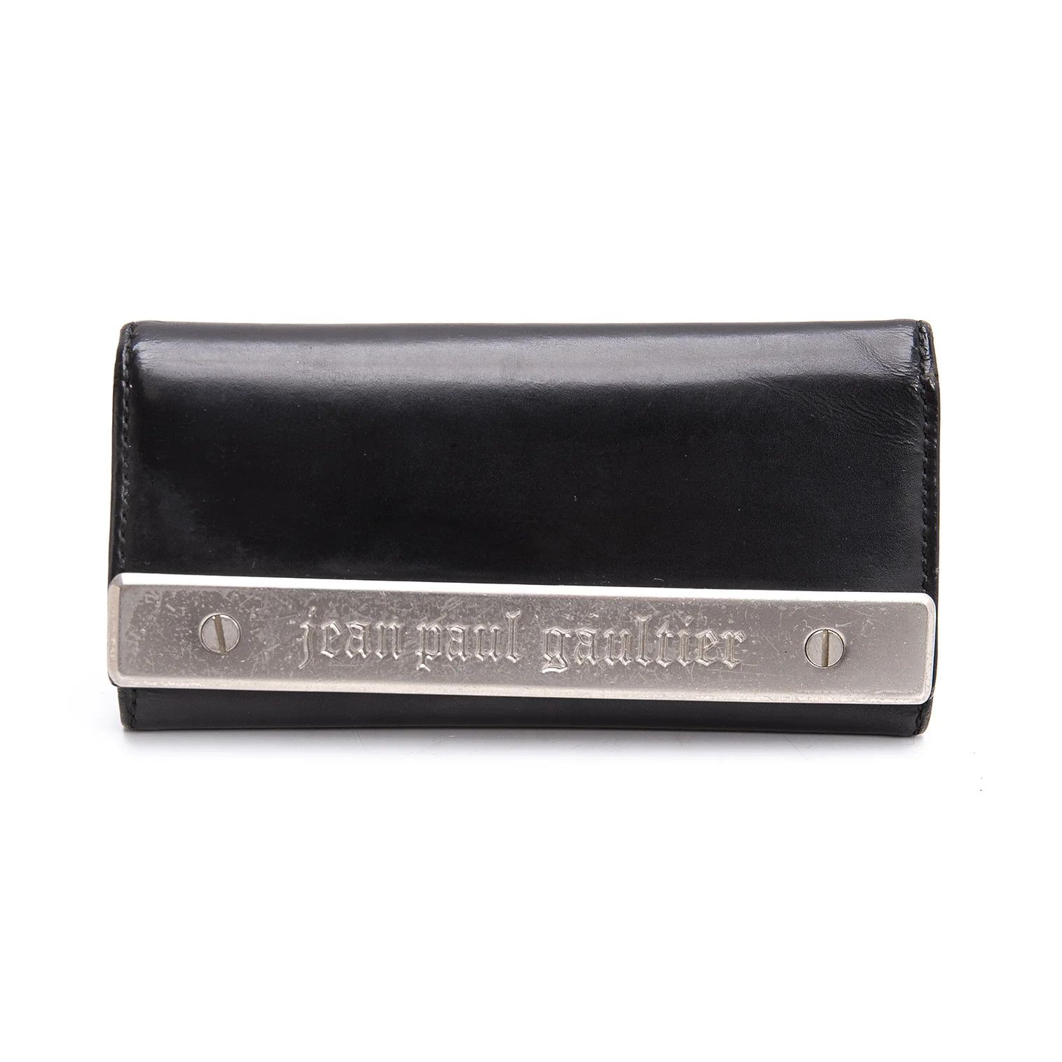 Jean Paul Gaultier Metal Plate Key Case in Black Size ONE SIZE - 1 Thumbnail