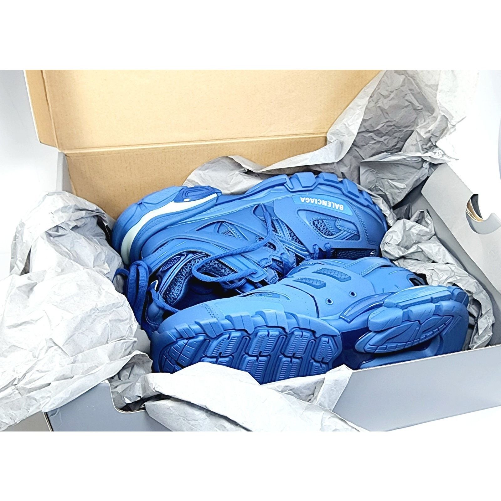 Balenciaga RRP$1042 BALENCIAGA Track Sneaker US7EU40 Blue LED Monocolor Size US 7 / EU 40 - 12 Thumbnail