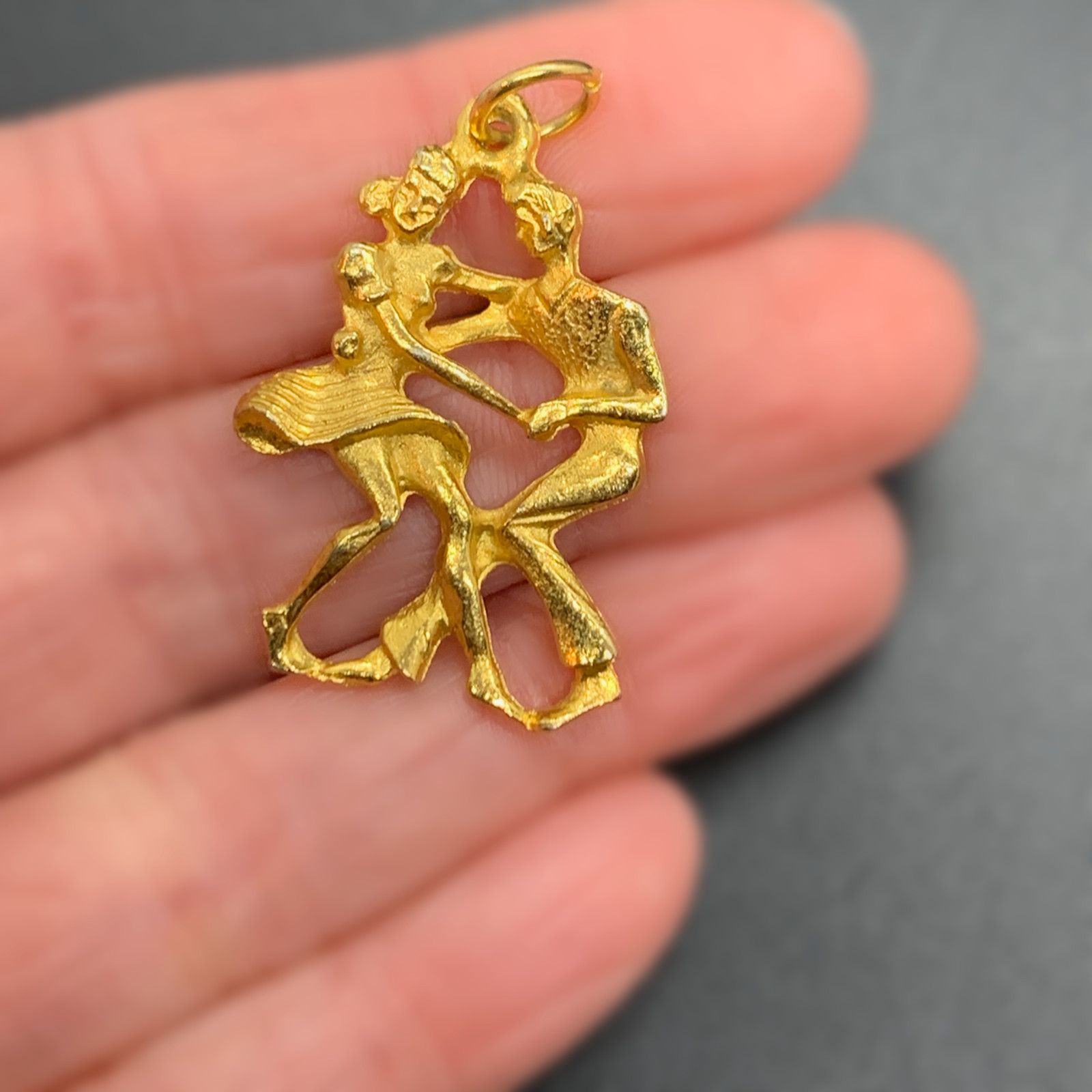 Other House of Borvani HOBCO Bobby Socks Swing Dancers Charm 1.25" Size ONE SIZE - 3 Thumbnail