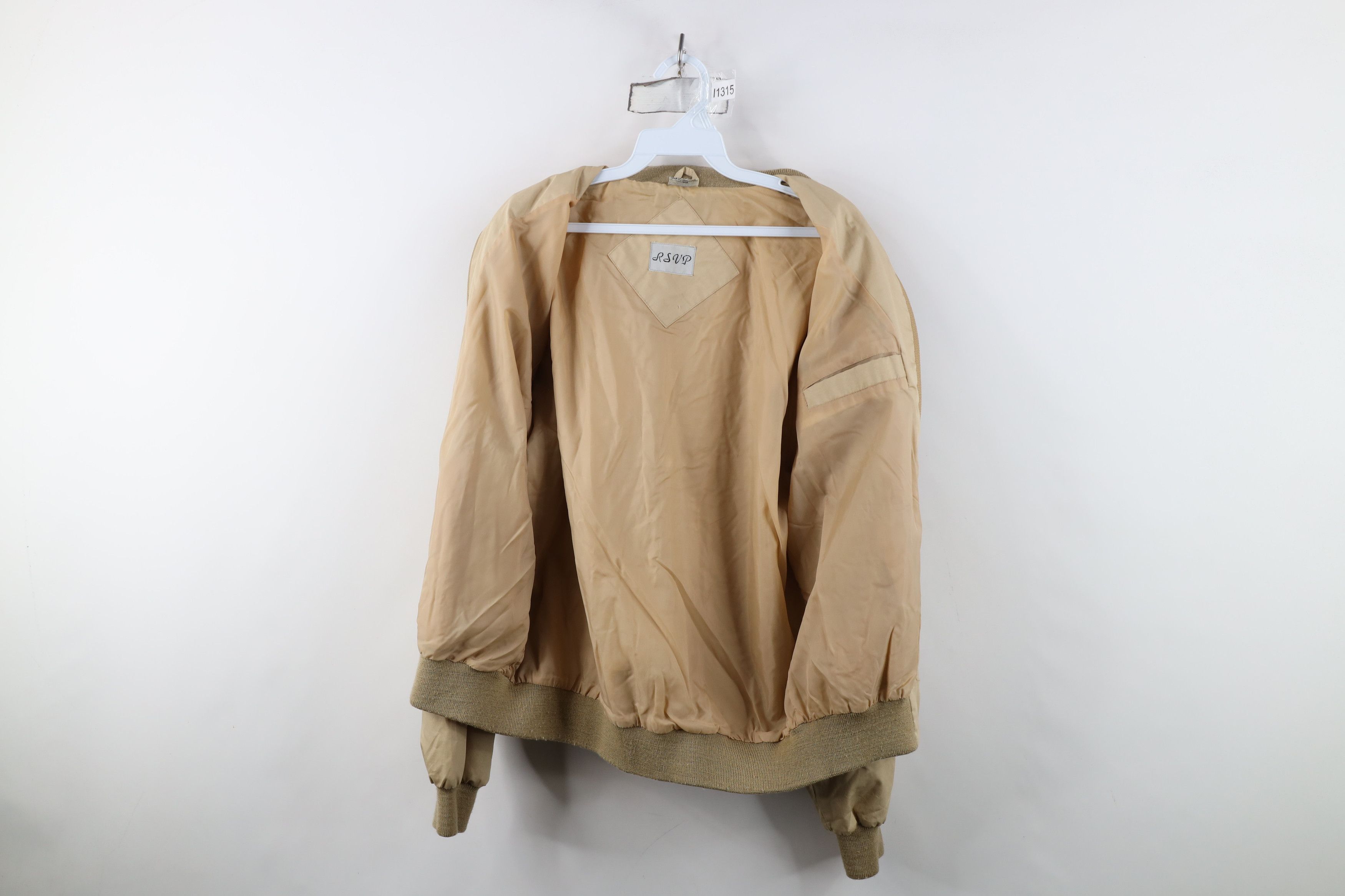 Vintage Vintage 70s 80s Streetwear Cafe Racer Bomber Jacket Beige Size US L / EU 52-54 / 3 - 10 Thumbnail