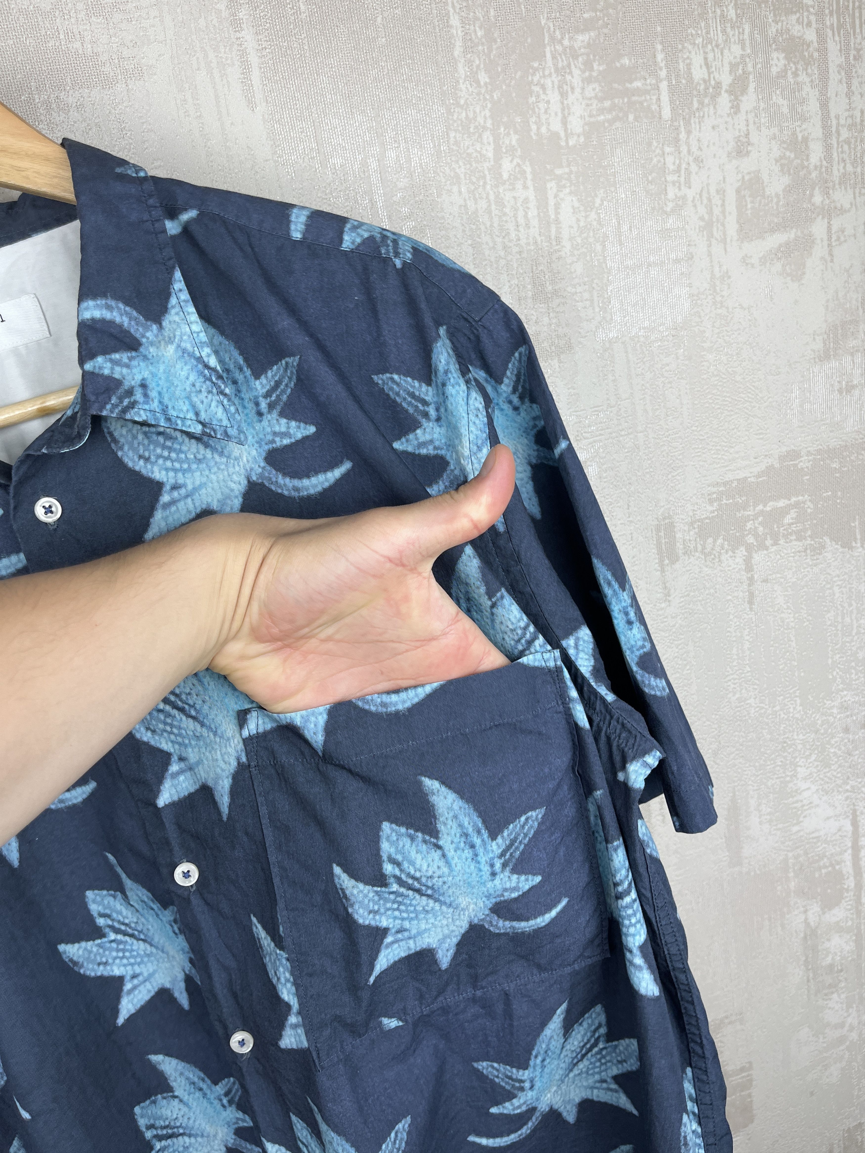Japanese Brand Universal Works Aloha Hawaiian Leaf Shirt Short Sleeve Size US XL / EU 56 / 4 - 8 Thumbnail