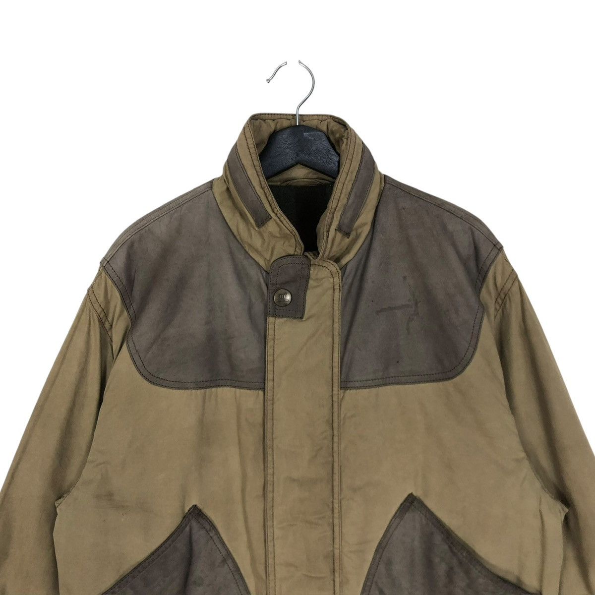 Henry Cotton's Vintage Henry Cottons Rugged Suede Jacket Hoodie Italy Size US L / EU 52-54 / 3 - 7 Thumbnail