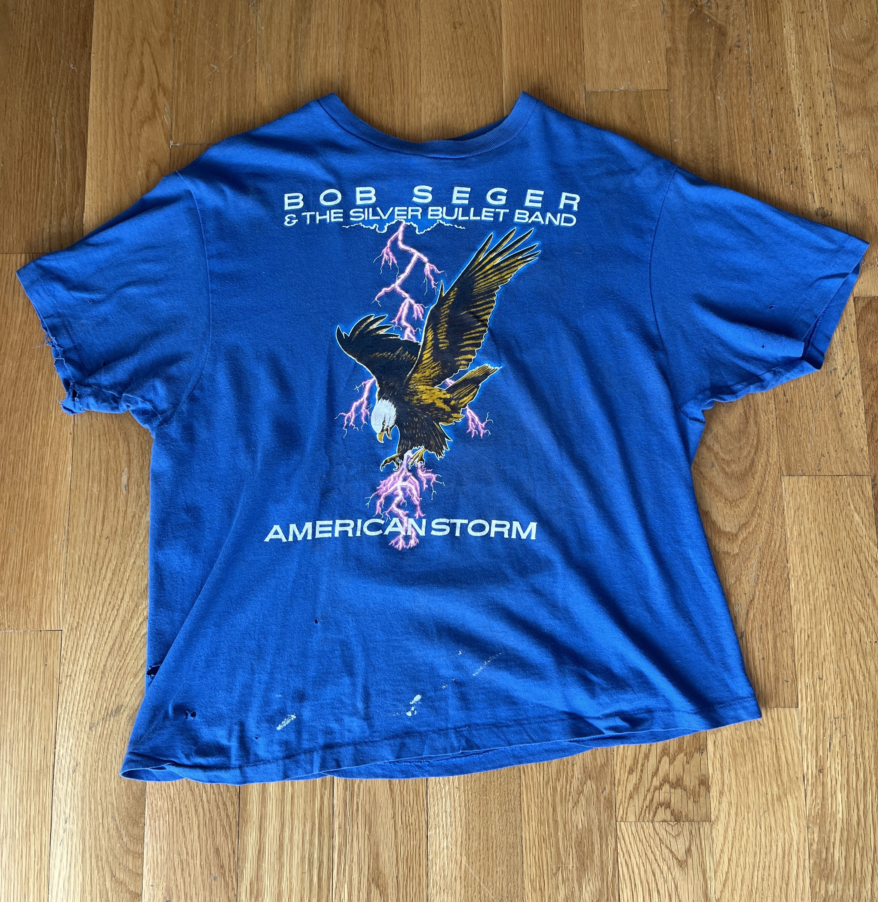 Band Tees Bob Seger & The Silver Bullet Band American Storm Tour Tee Size US M / EU 48-50 / 2 - 1 Thumbnail