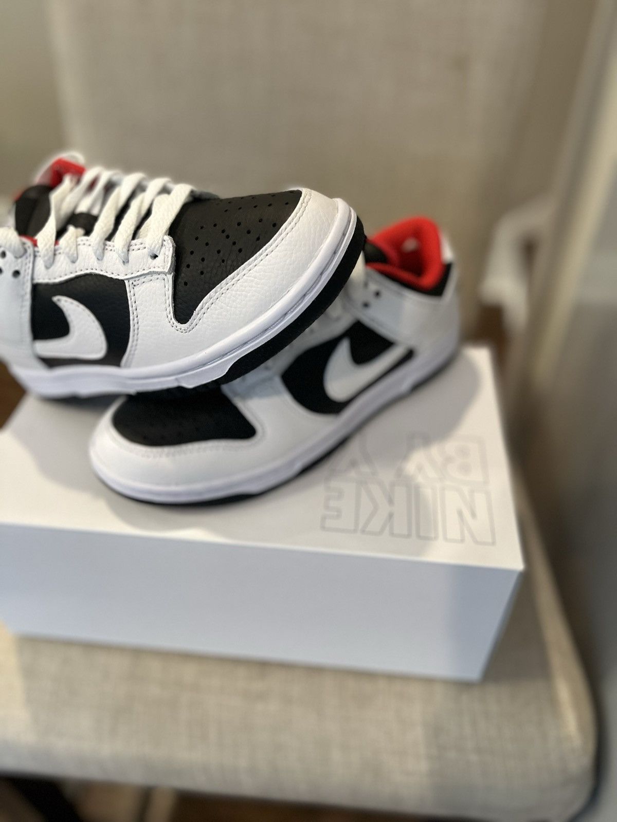 Nike Nike ID: Nike Dunk low (Reverse Panda) Size US 5 / IT 35 - 7 Thumbnail