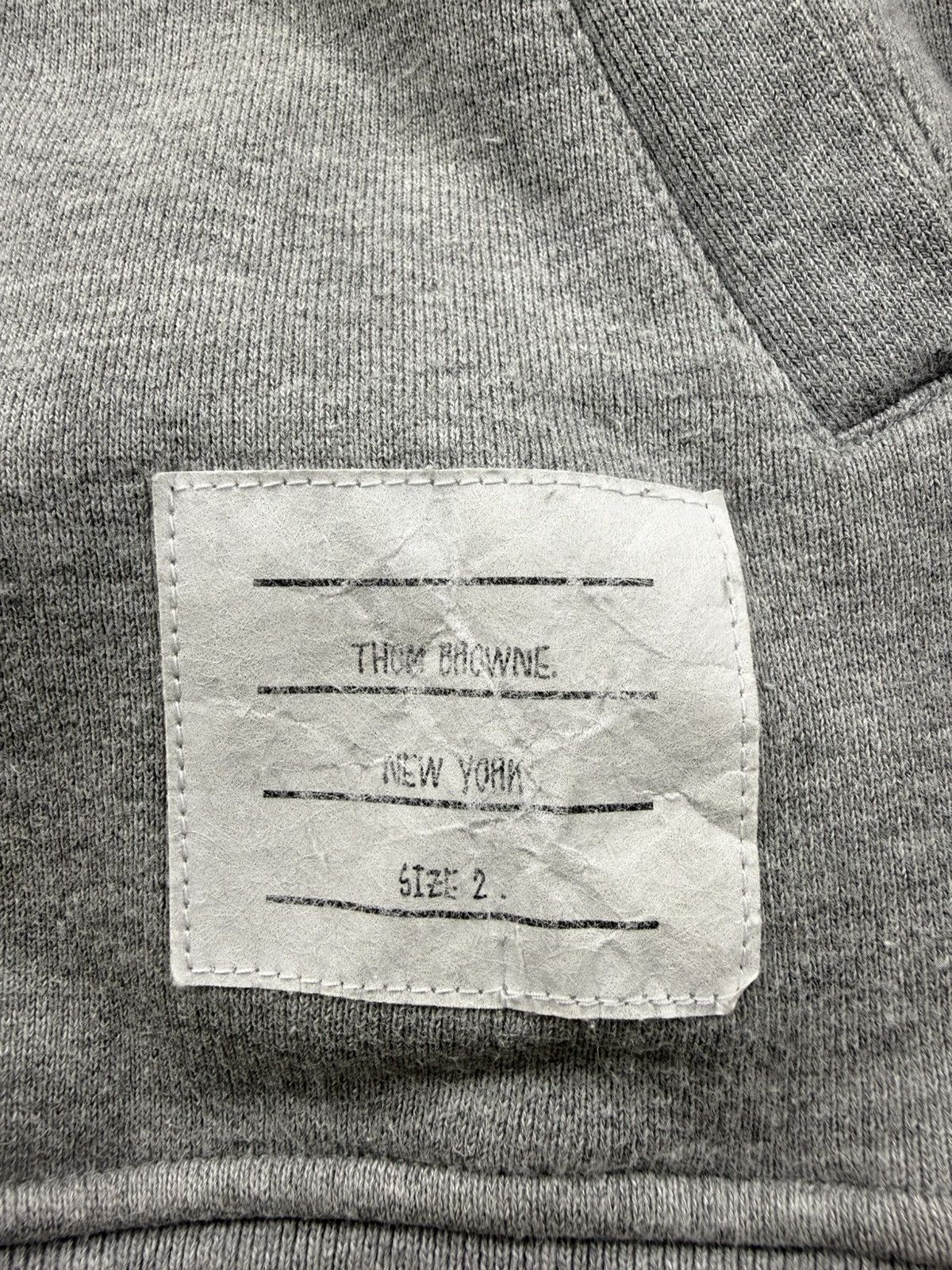 Thom Browne Thom Browne Classic Loopback 4-Bar Zip Hoodie Size US M / EU 48-50 / 2 - 8 Thumbnail