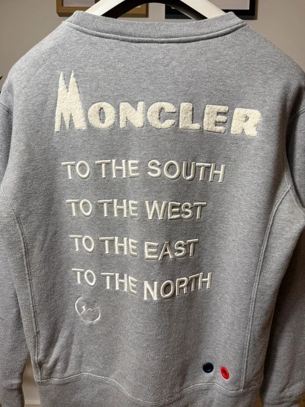 Fragment Design × Moncler Moncler Fragment x Hiroshi Fujiwara Grey Sweatshirt Size US S / EU 44-46 / 1 - 7 Thumbnail