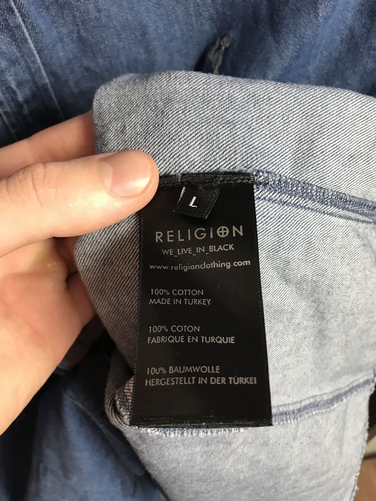 Japanese Brand Religion Japanese streetwear shirt Size US L / EU 52-54 / 3 - 6 Thumbnail