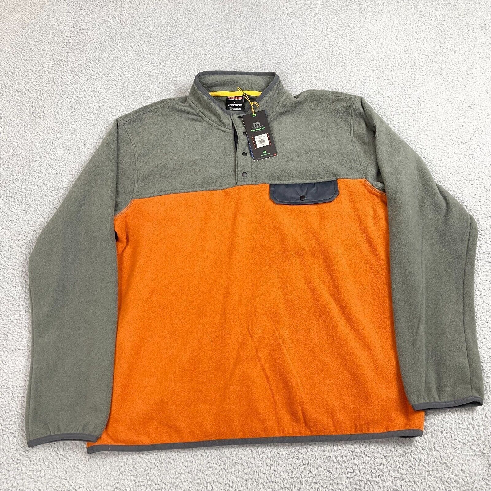 Hawke & Co Hawke & Co Performance FLEECE Henley Sweatshirt NWT Size US L / EU 52-54 / 3 - 1 Thumbnail