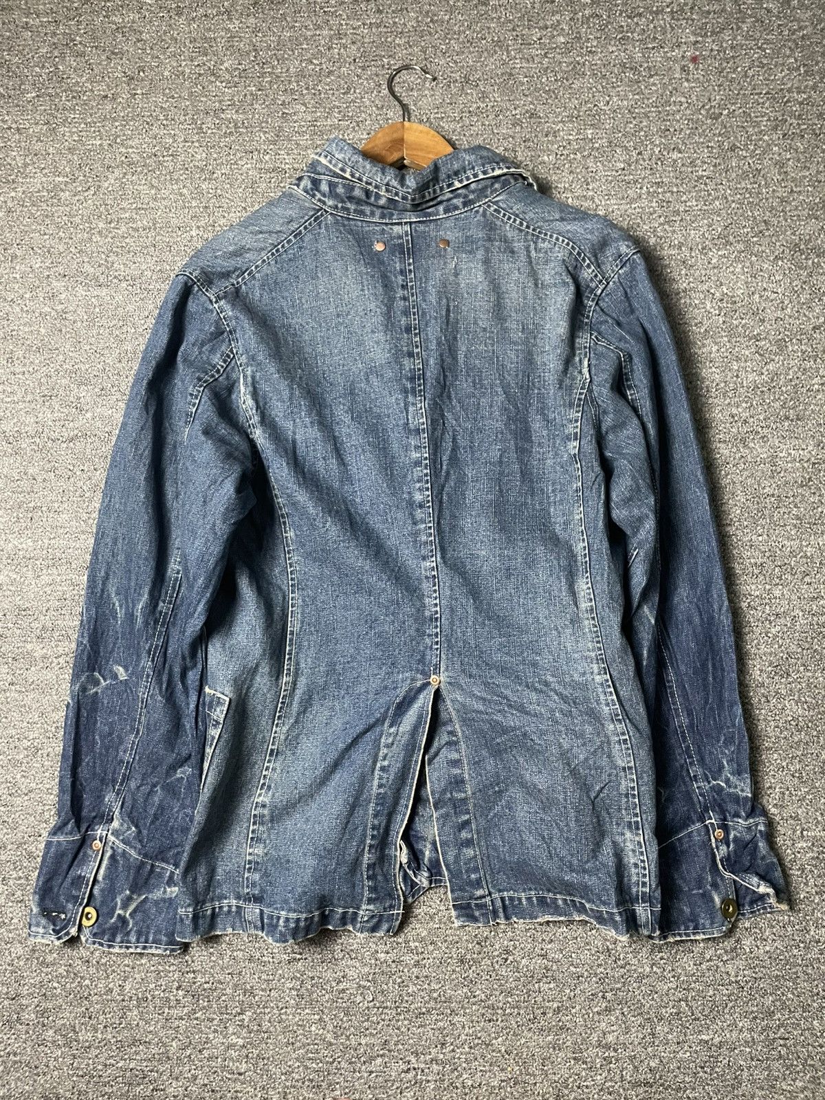 Japanese Brand SLOW WEAR Multi pocket Denim Jacket (95) Size US M / EU 48-50 / 2 - 9 Thumbnail