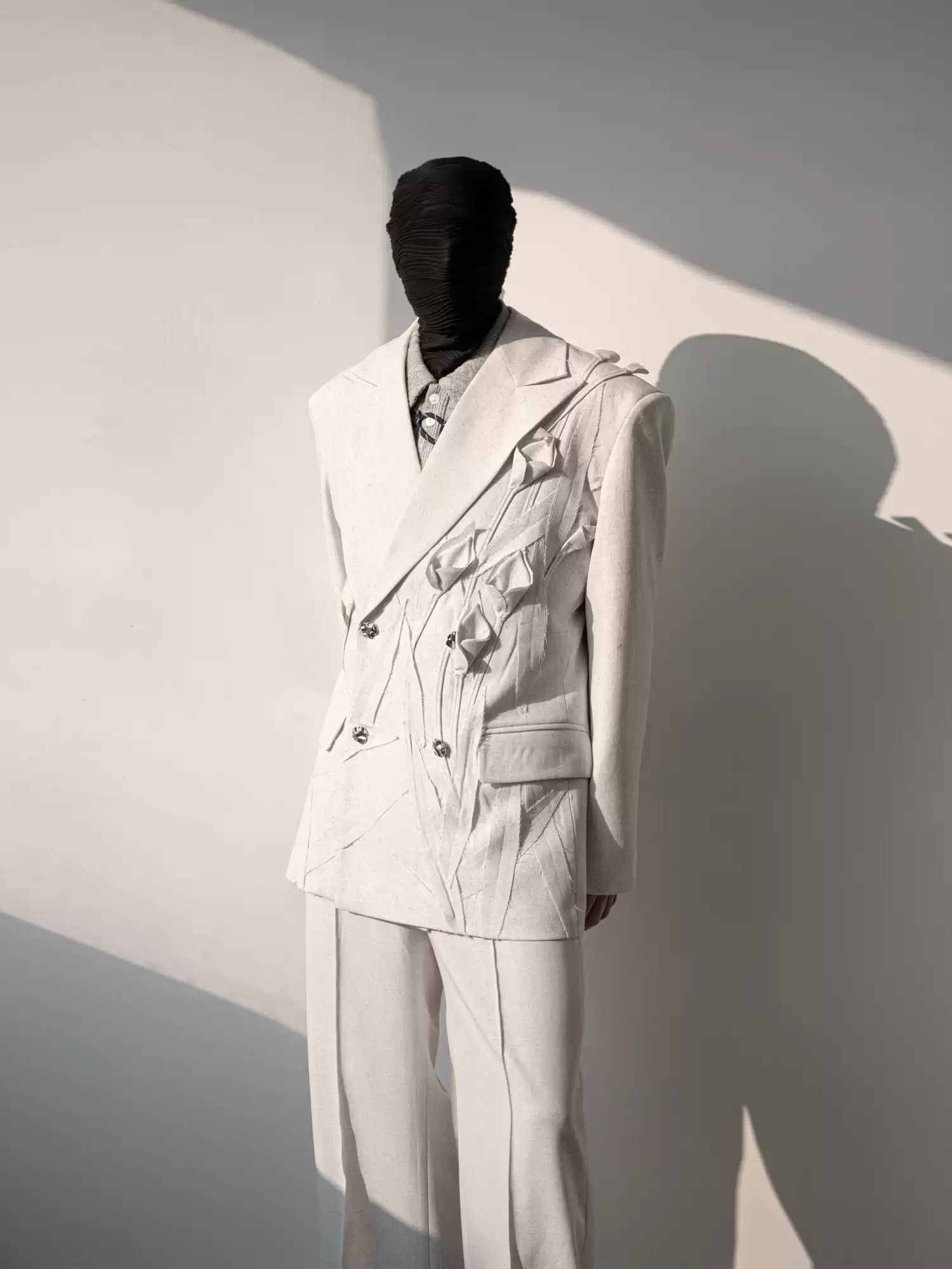 Other Iris Blossom Linen Suit Set Size 38S - 2 Thumbnail