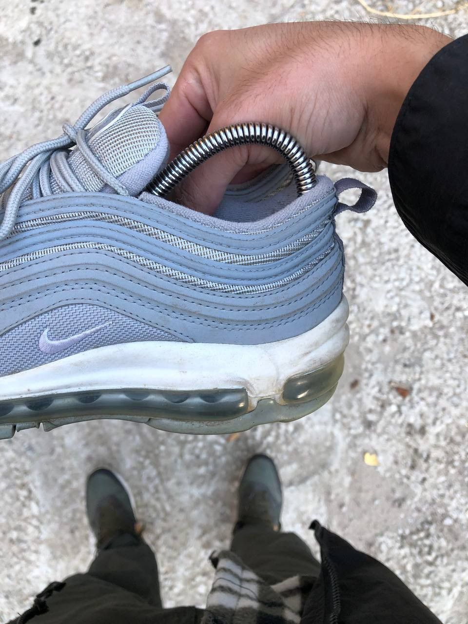Nike × Vintage VERY RARE NIKE AIR MAX 97 SILVER JAPAN STYLE DESIGNER Y2K Size US 8 / IT 38 - 4 Thumbnail