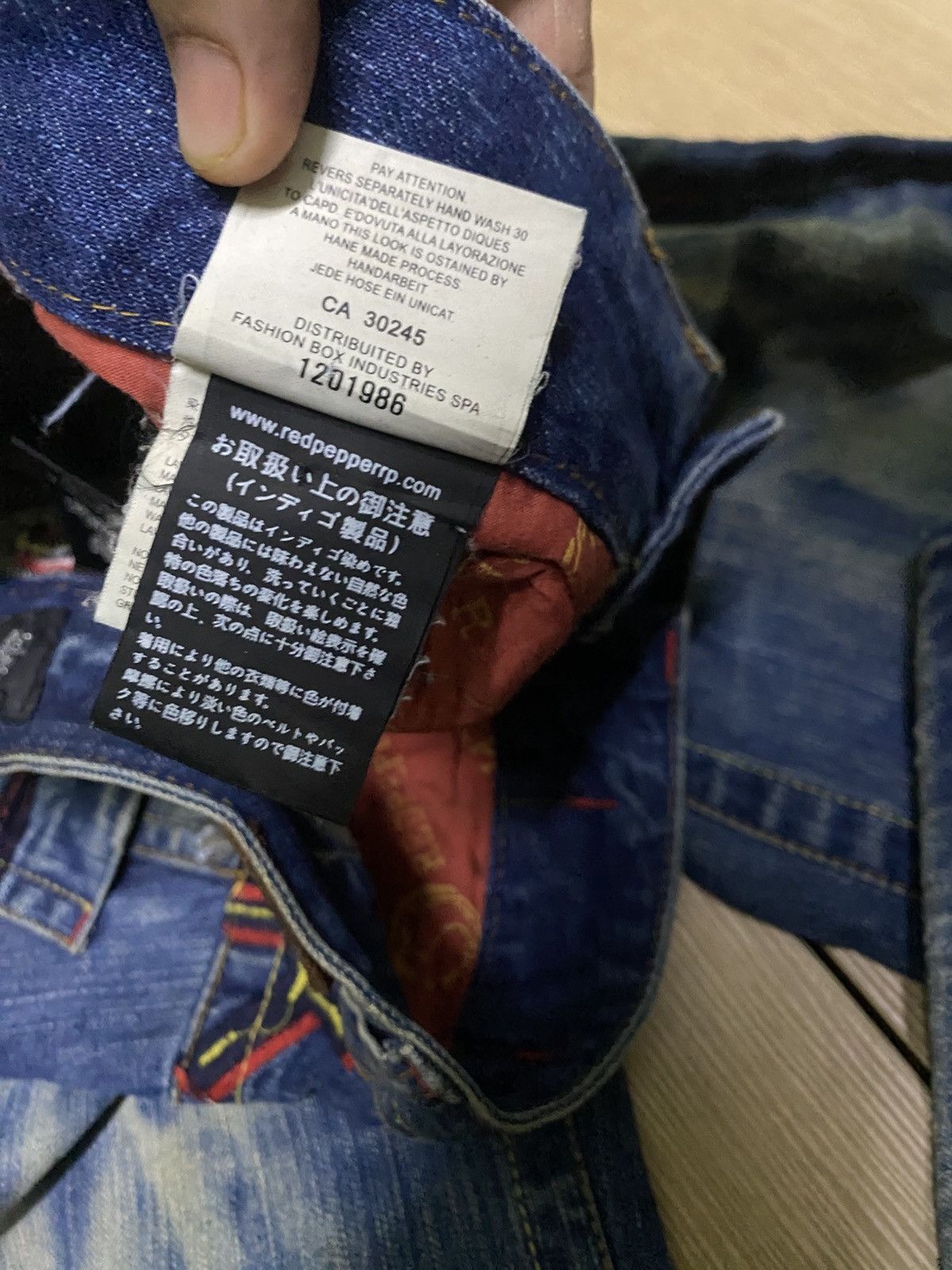 Tornado Mart Red Pepper Jeans Diesel premium Gold Label Size 27" / US 4 / IT 40 - 14 Thumbnail