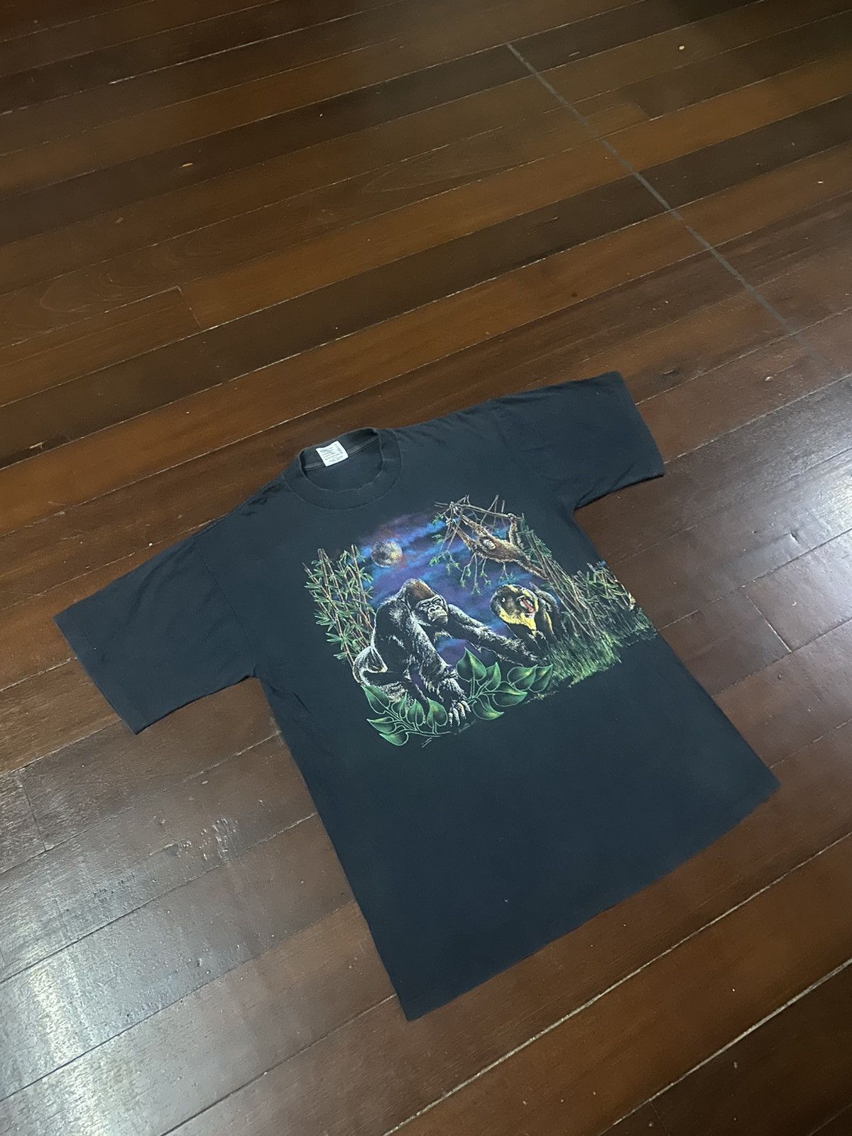 Arts & Science × Vintage FIRE 🔥 VINTAGE 90s HAZELWOODS ART KINGKONG HUMOR ART Size US L / EU 52-54 / 3 - 3 Thumbnail
