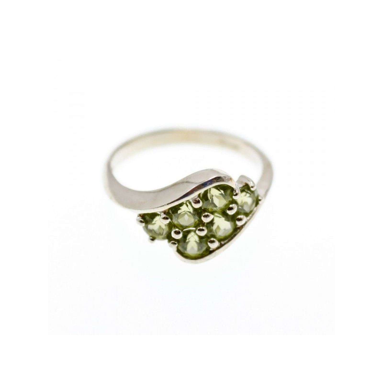 Jewelry 925 STERLING SILVER PERIDOT RING SIZE 9.5 Size ONE SIZE - 1 Thumbnail