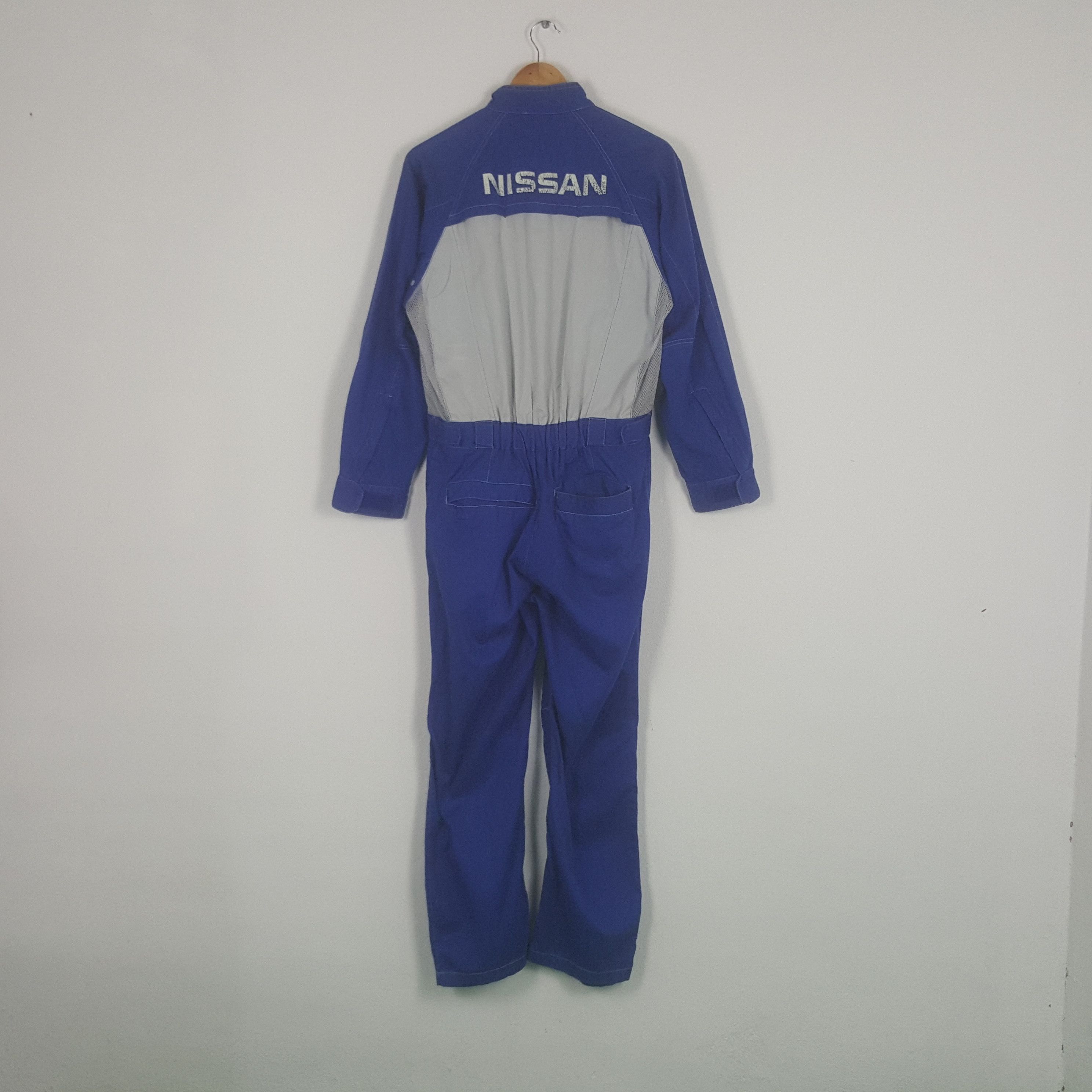 Japanese Brand × Vintage Vintage Nissan Japanese Racing Team Worker Coverall Jacket Size US S / EU 44-46 / 1 - 1 Thumbnail