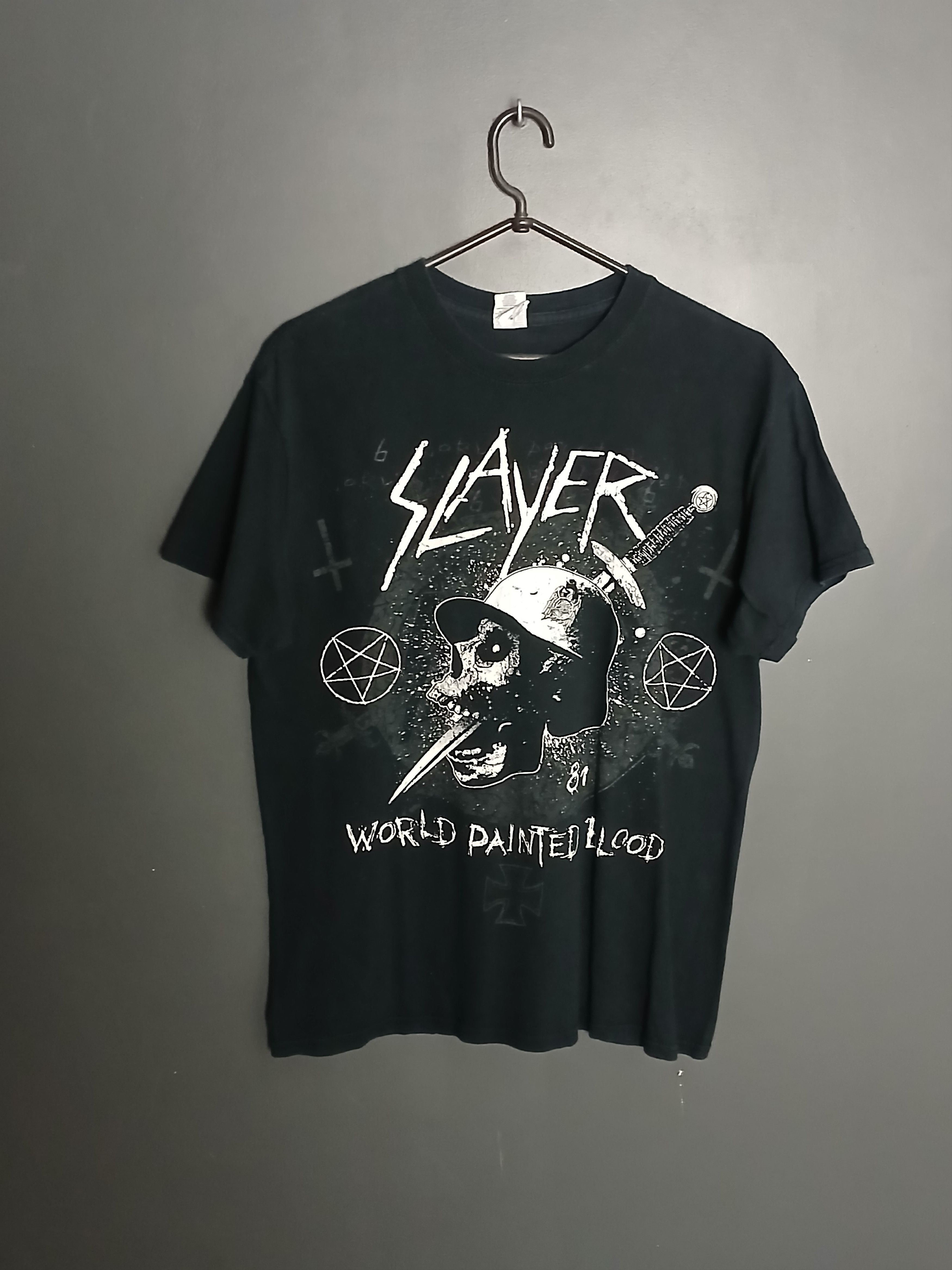 Band Tees × Slayer Slayer World Painted Blood T-Shirt Size US M / EU 48-50 / 2 - 1 Thumbnail
