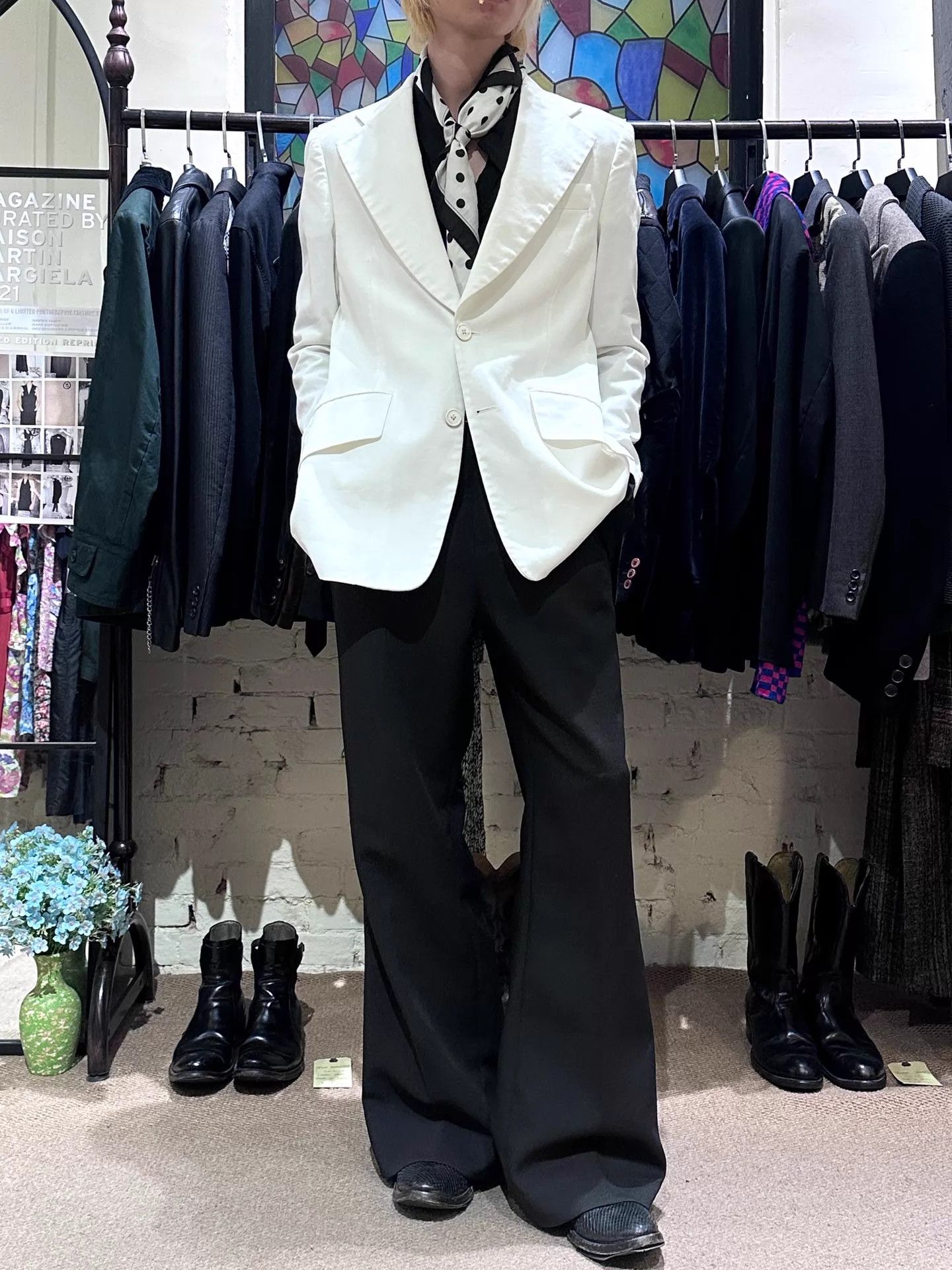 Maison Margiela Maison Margiela 2019SS John Galliano White Blazer Size M / US 6-8 / IT 42-44 - 4 Thumbnail