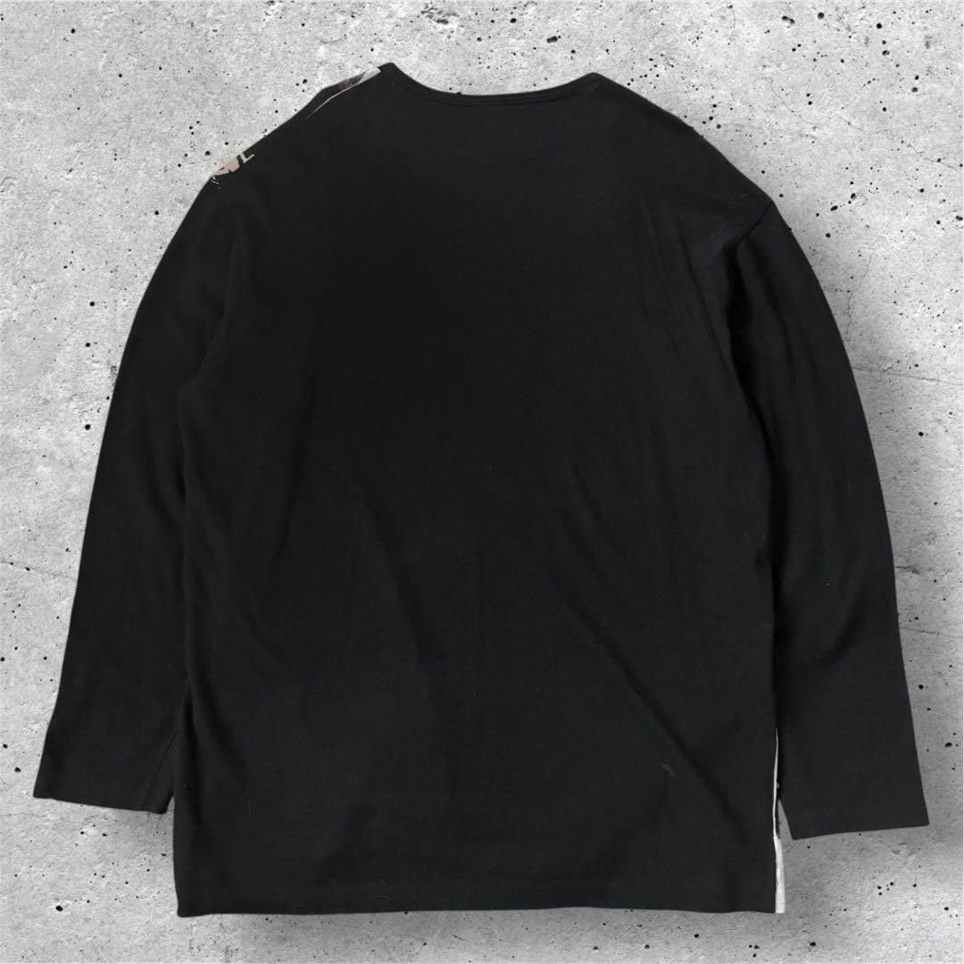 Yohji Yamamoto Black Scandal 20aw Kanji cotton wool thin knit Size US L / EU 52-54 / 3 - 2 Thumbnail